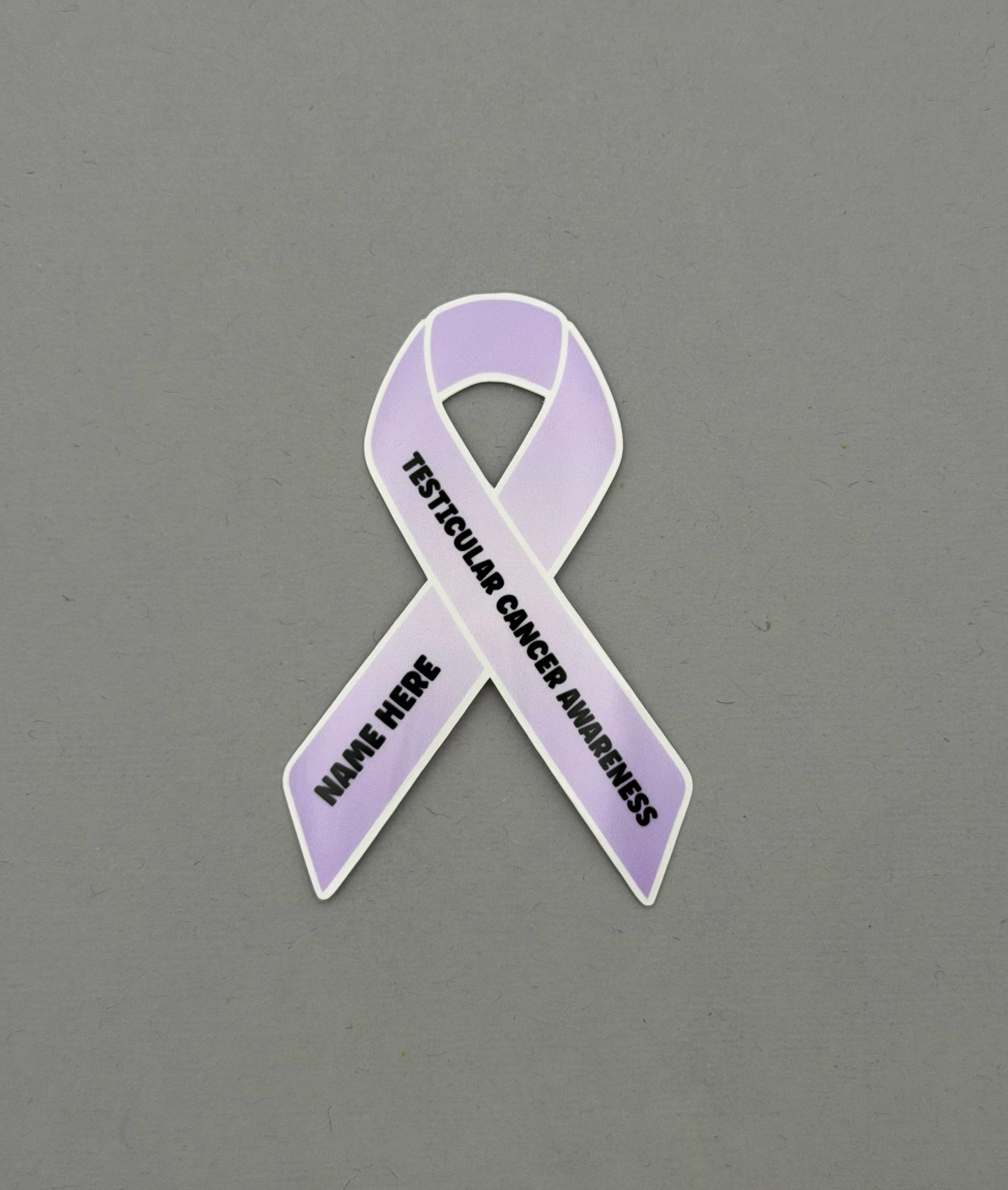 Testicular Cancer Awareness Custom Ribbon Sticker