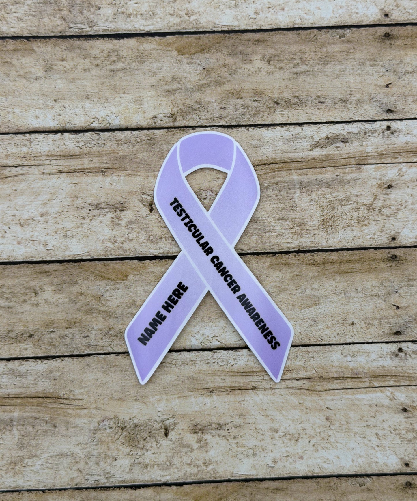 Testicular Cancer Awareness Custom Ribbon Sticker