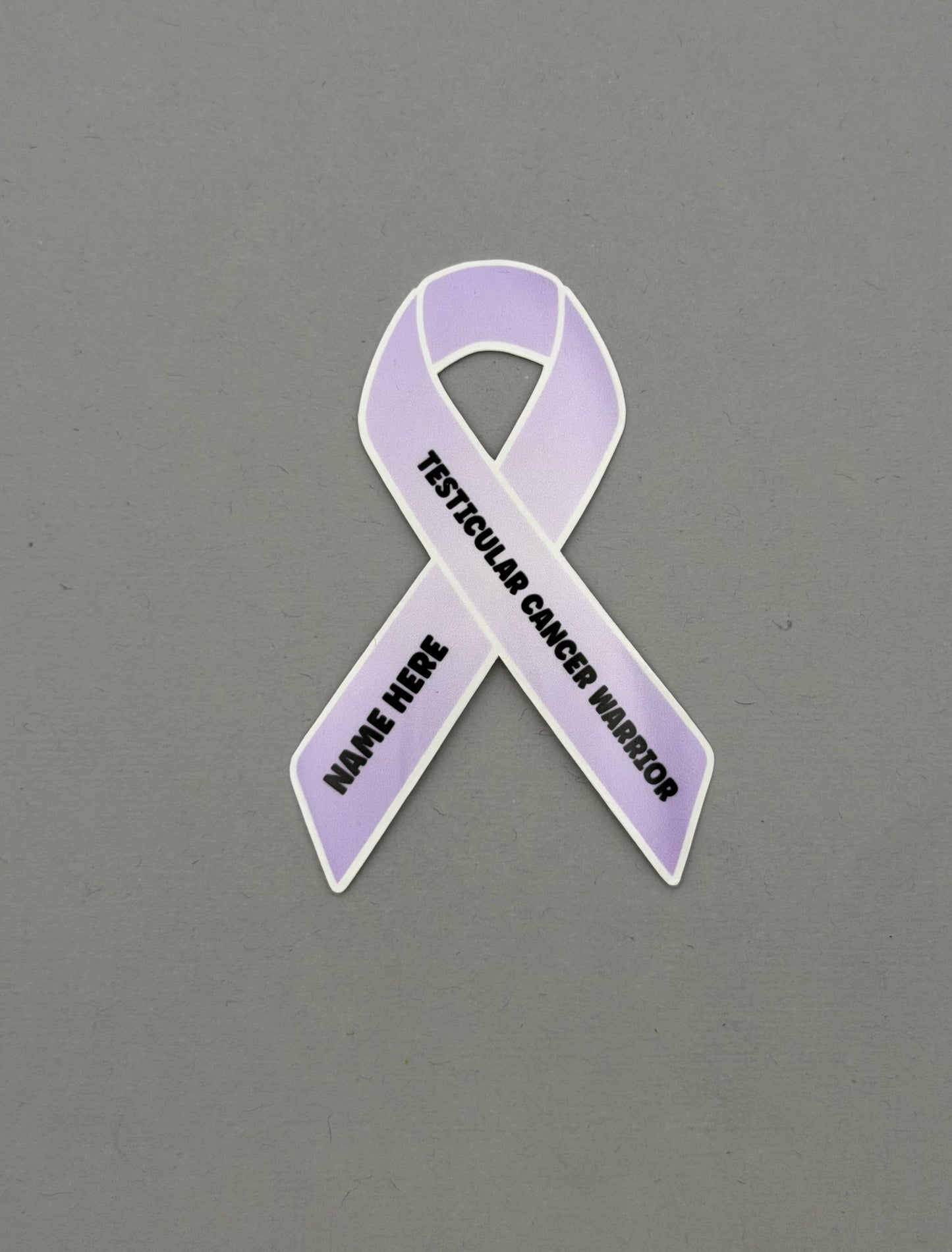 Testicular Cancer Warrior Custom Ribbon Sticker