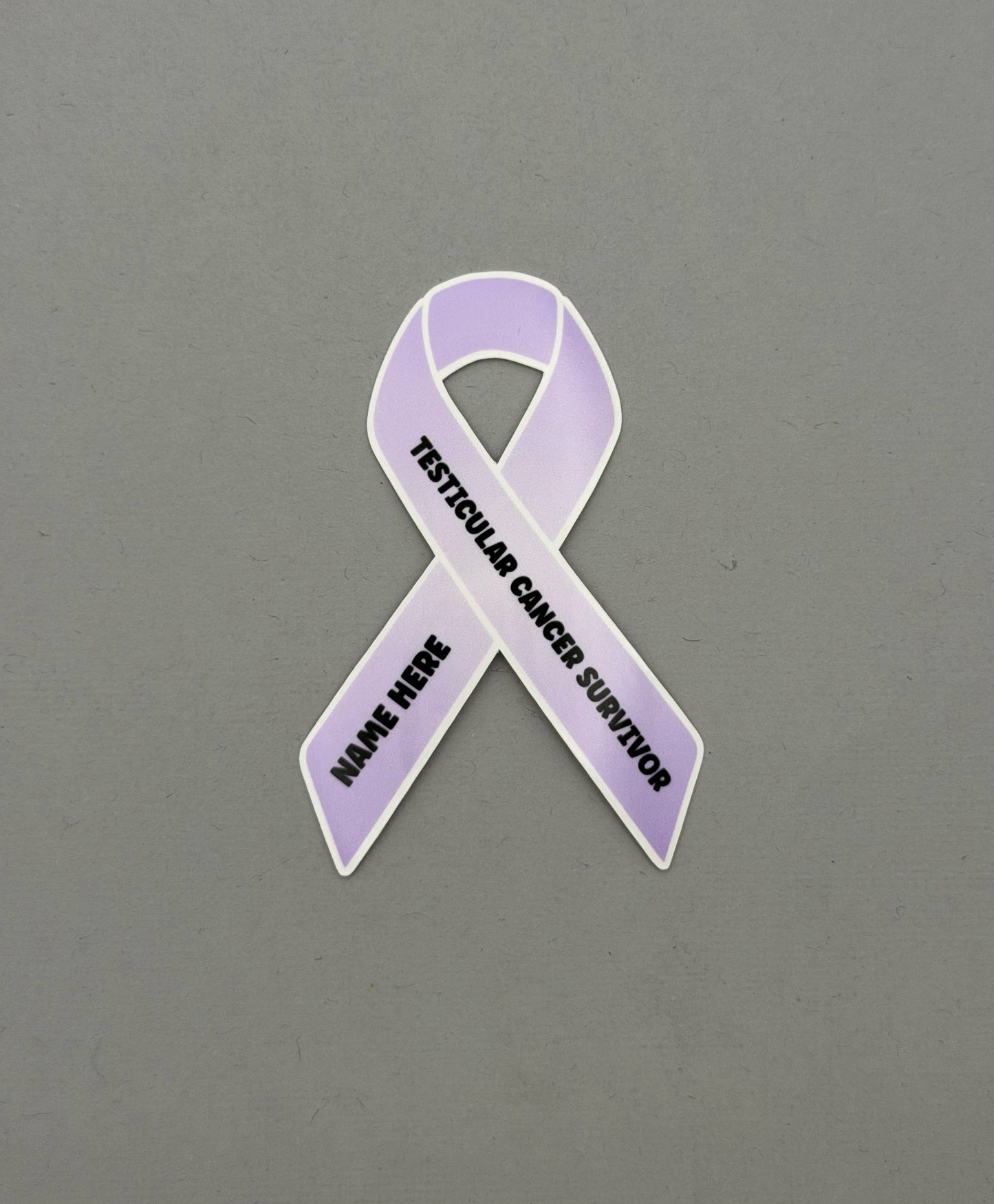 Testicular Cancer Survivor Custom Ribbon Sticker