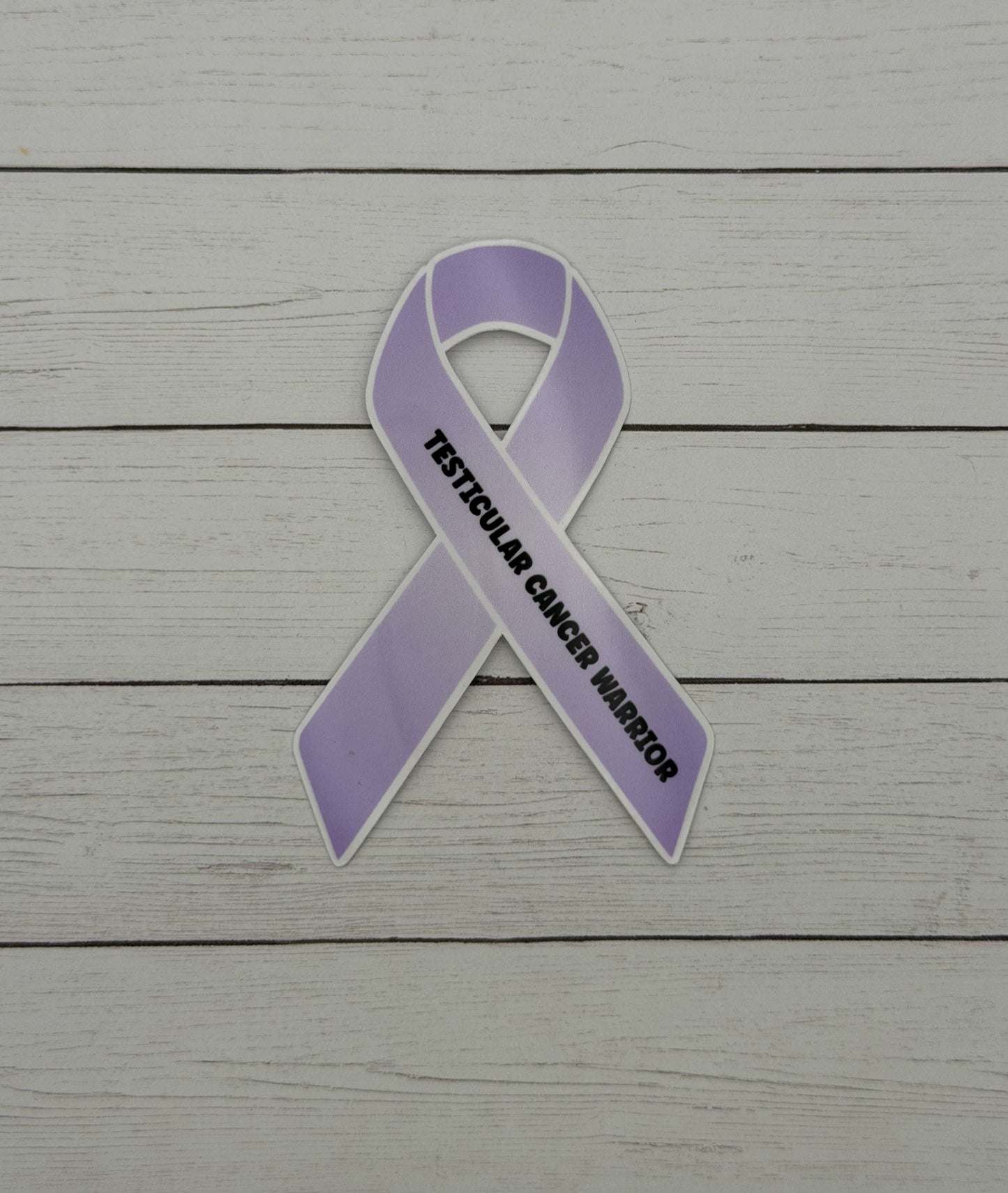 Testicular Cancer Warrior Ribbon Sticker