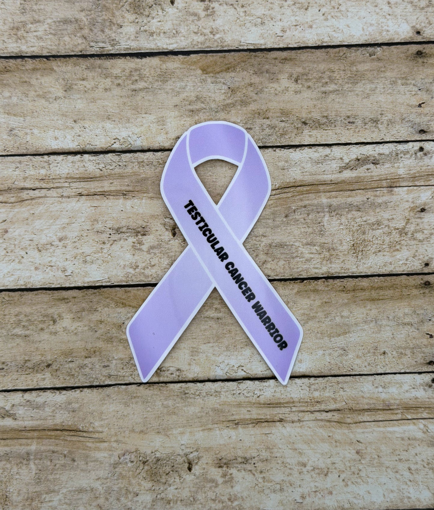 Testicular Cancer Warrior Ribbon Sticker