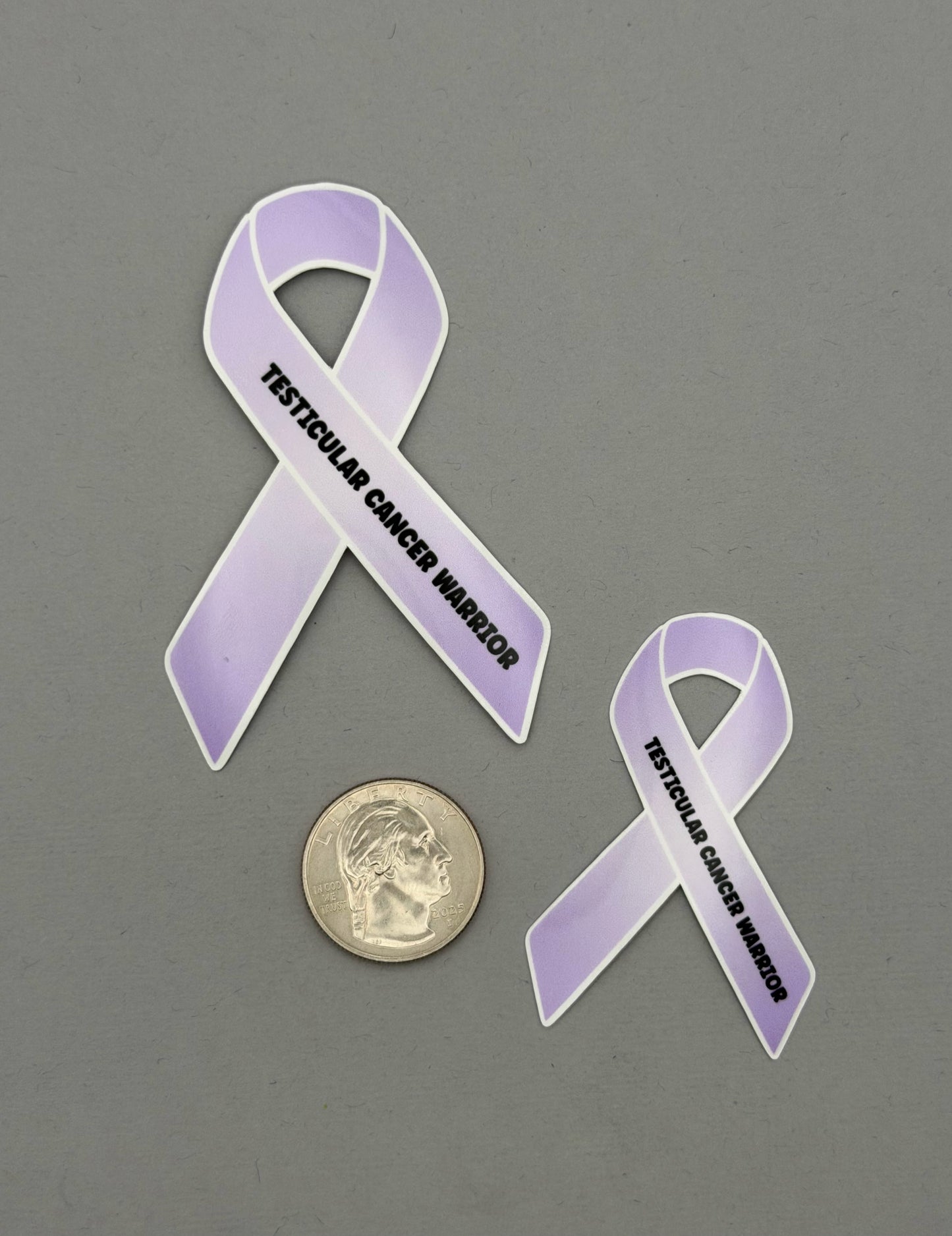 Testicular Cancer Warrior Ribbon Sticker