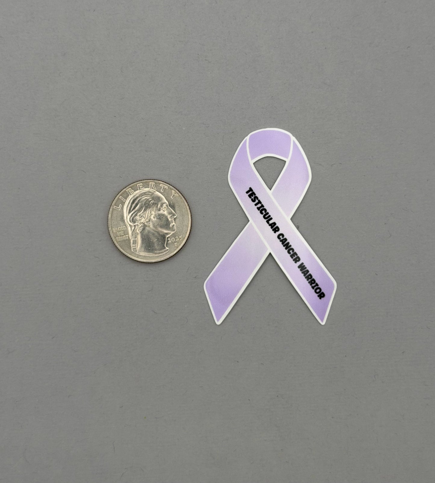 Testicular Cancer Warrior Ribbon Sticker