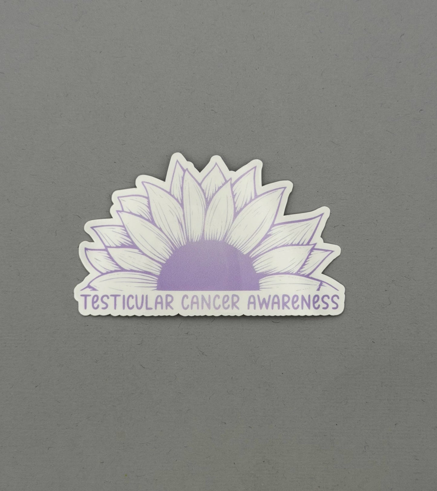 Testicular Cancer Awareness Sunflower Sticker