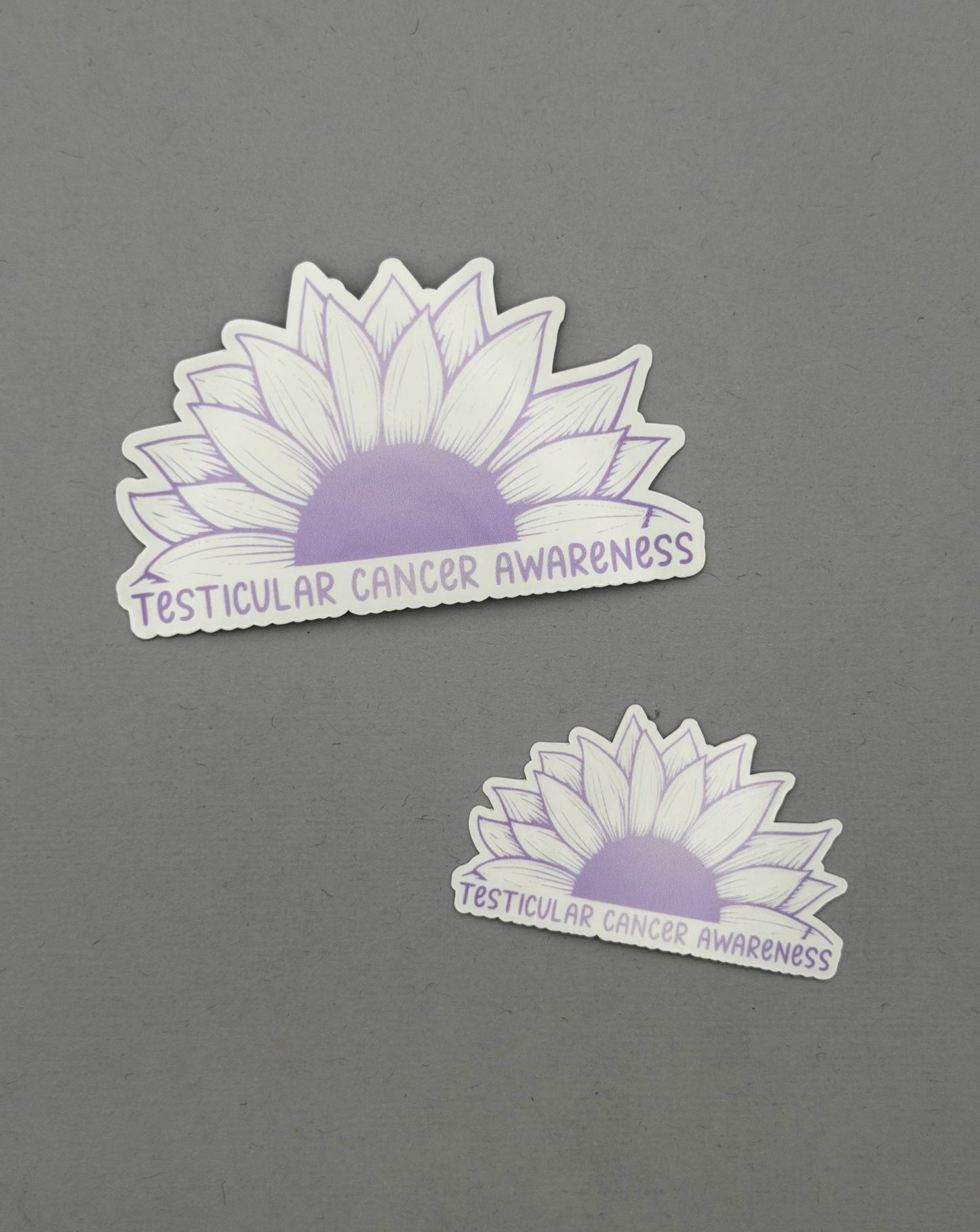 Testicular Cancer Awareness Sunflower Sticker