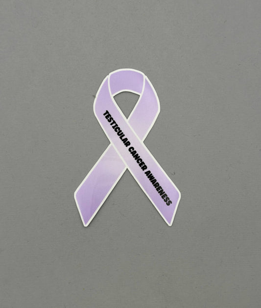 Testicular Cancer Awareness Ribbon Sticker