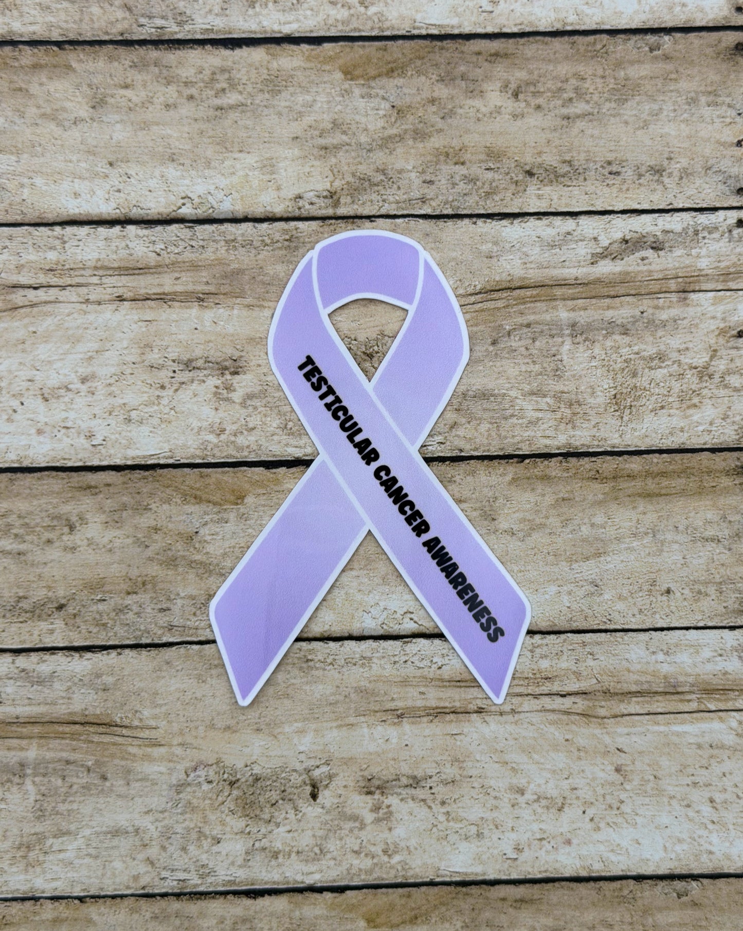 Testicular Cancer Awareness Ribbon Sticker