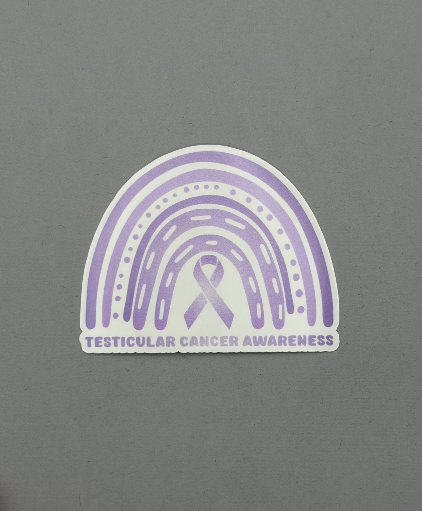 Testicular Cancer Awareness Rainbow Sticker