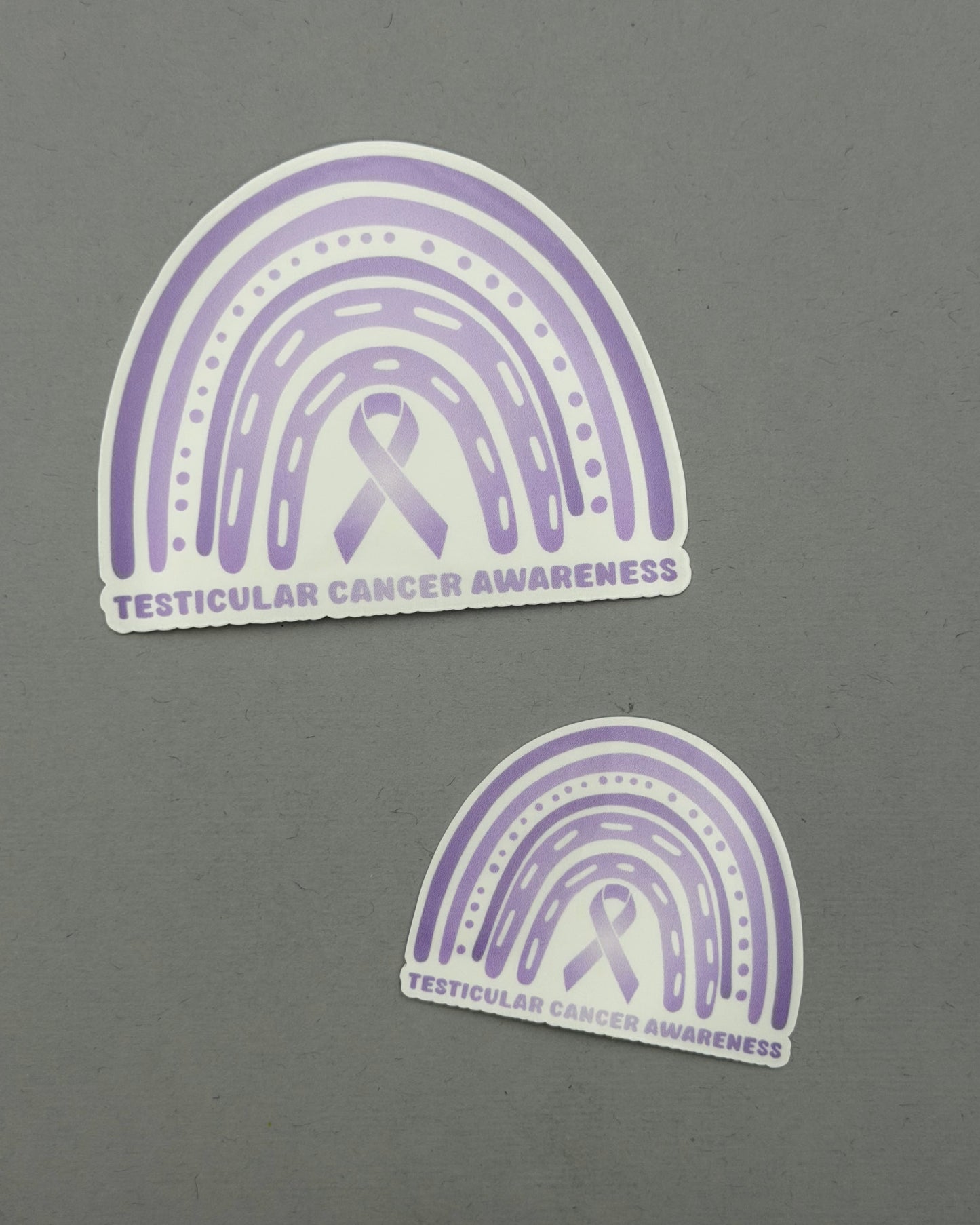 Testicular Cancer Awareness Rainbow Sticker