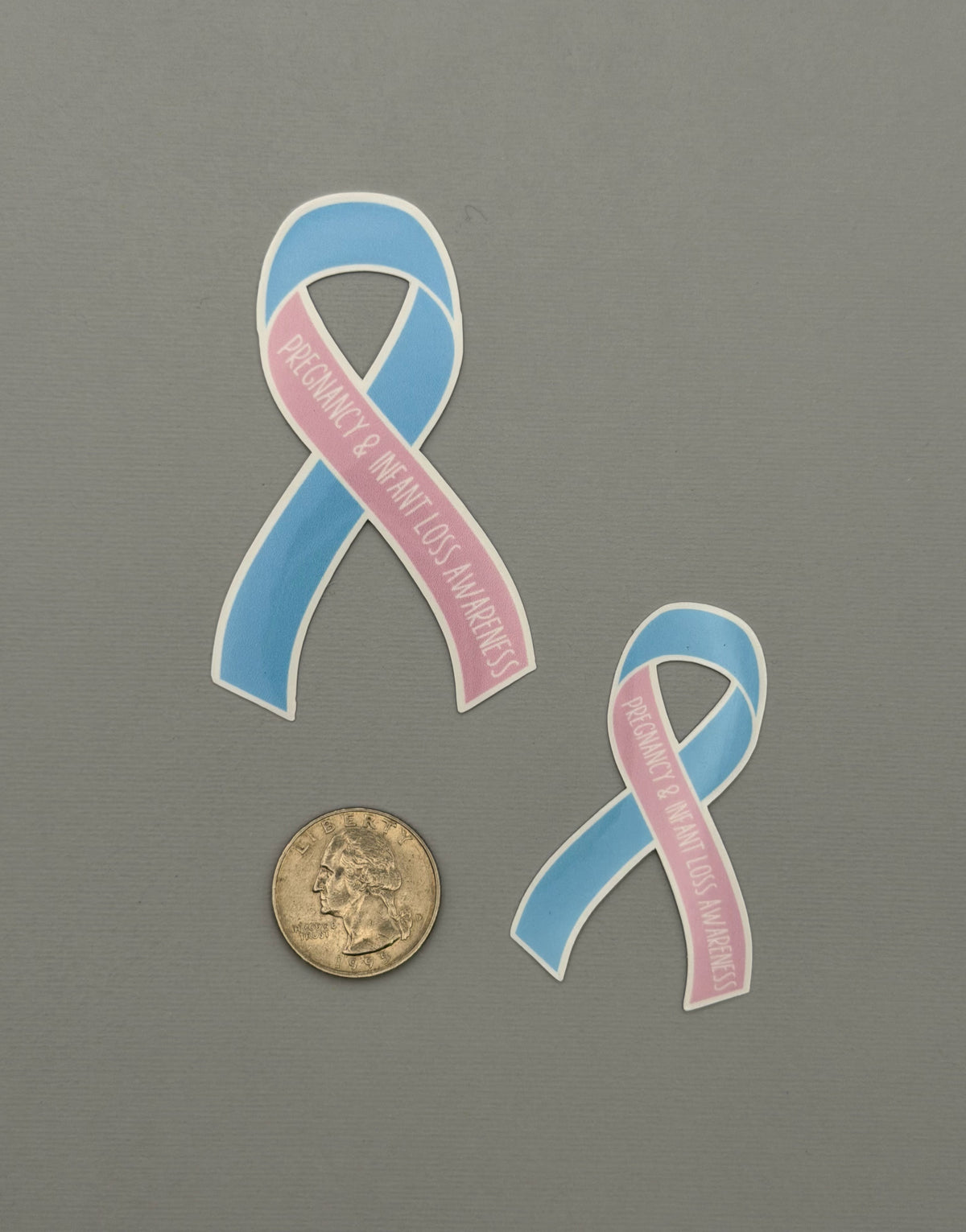 Pregnancy & Infant Loss Awareness Ribbon Sticker or Magnet
