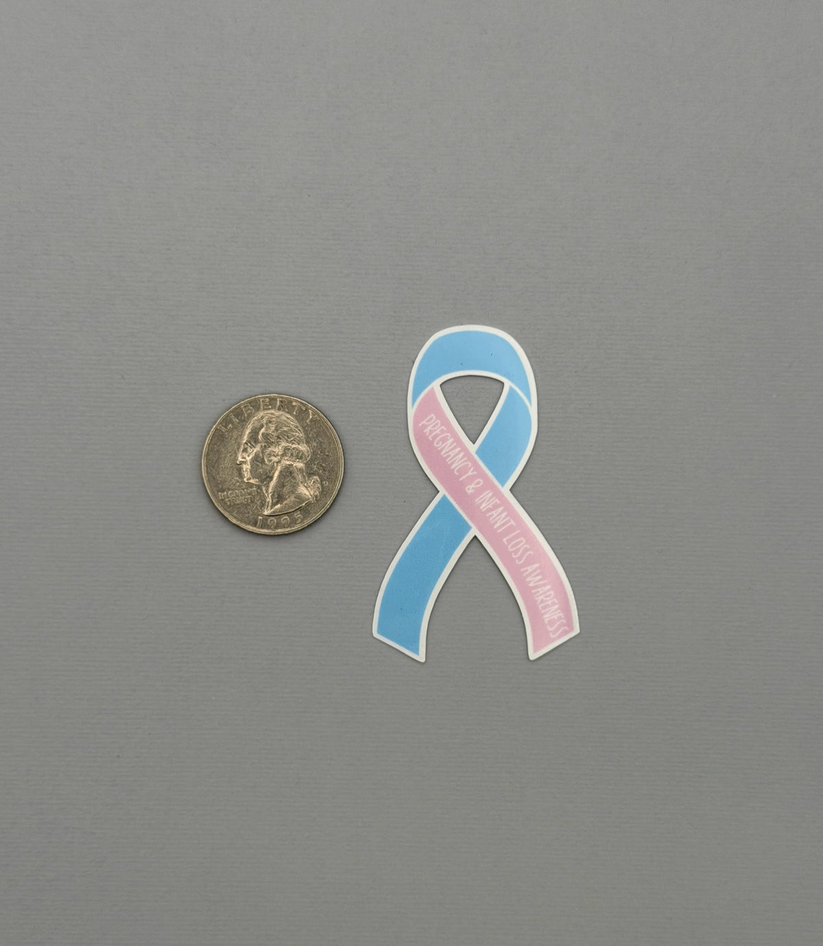 Pregnancy & Infant Loss Awareness Ribbon Sticker or Magnet