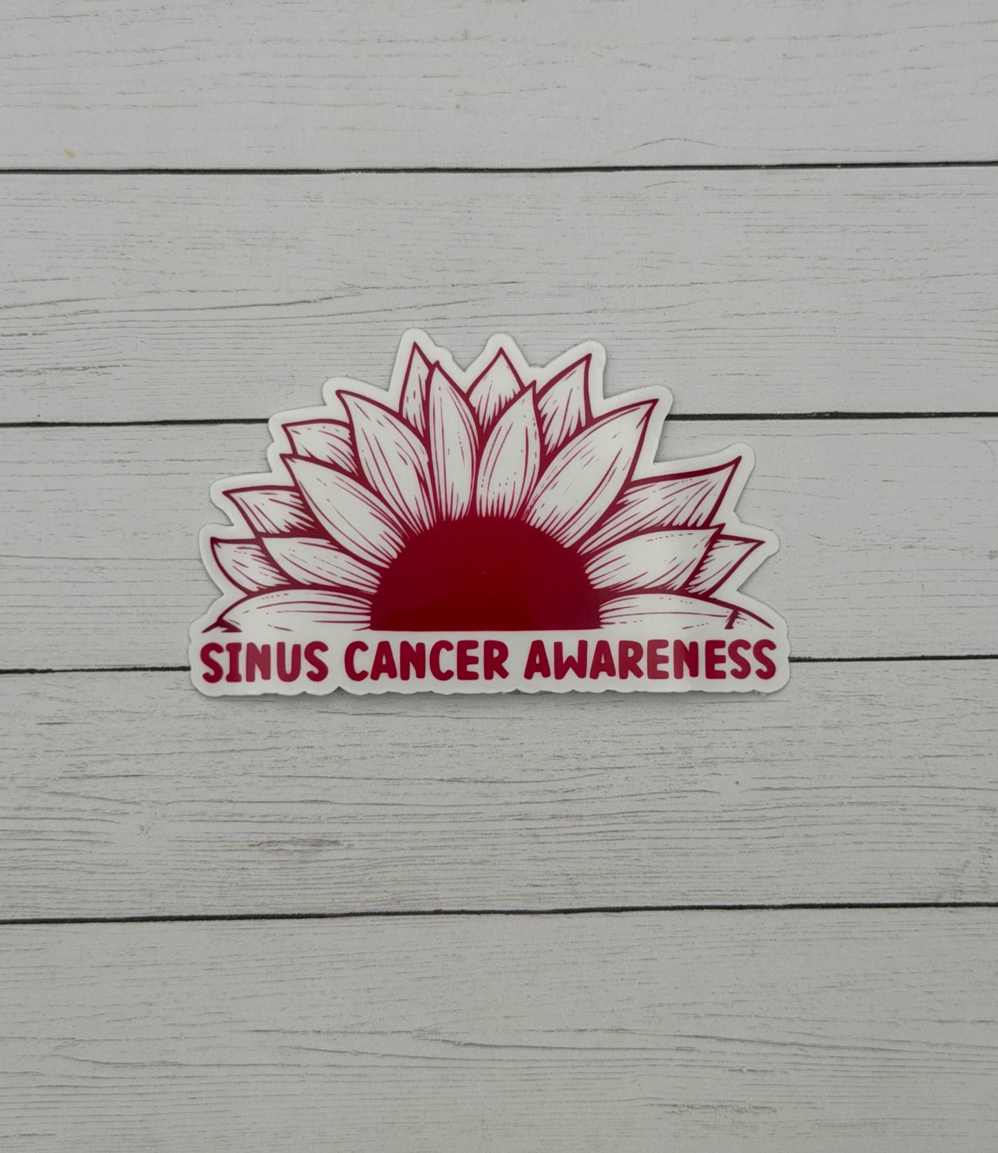 Sinus Cancer Awareness Sunflower Sticker