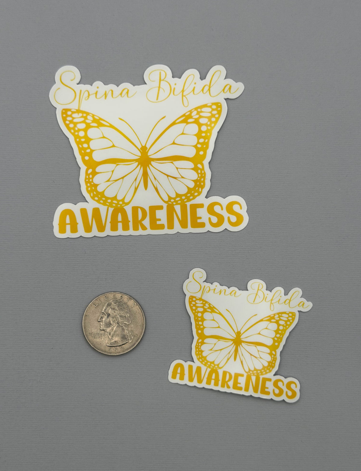 Spina Bifida Awareness Butterfly Sticker or Magnet