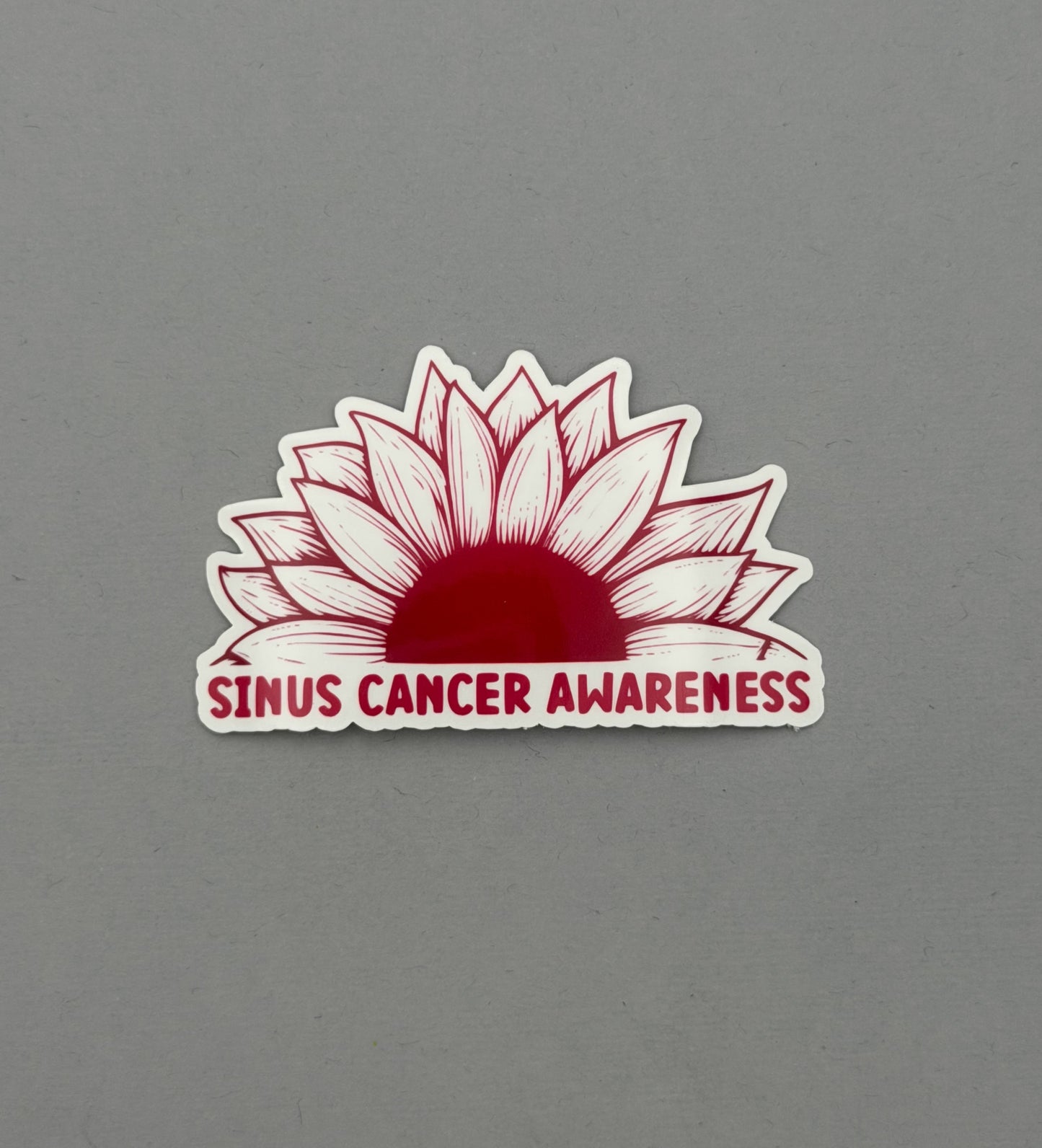 Sinus Cancer Awareness Sunflower Sticker