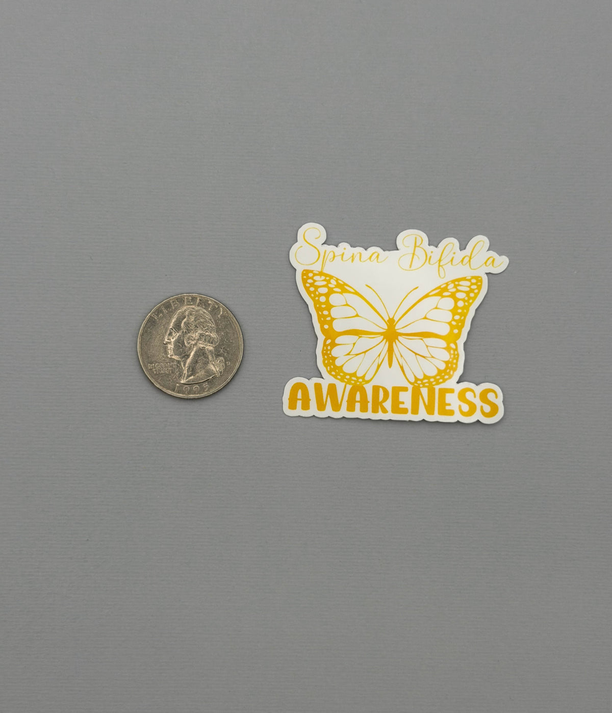 Spina Bifida Awareness Butterfly Sticker or Magnet