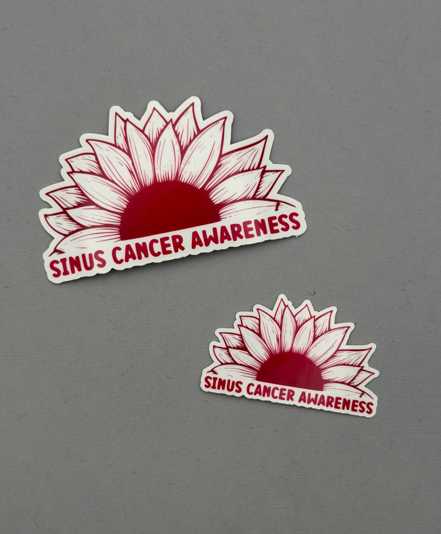 Sinus Cancer Awareness Sunflower Sticker