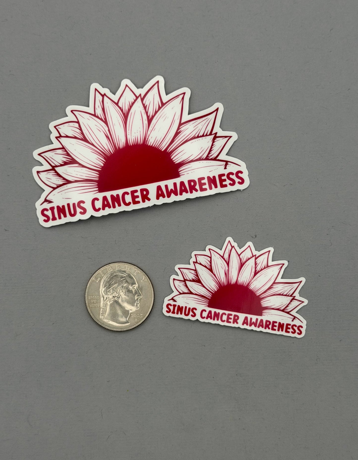 Sinus Cancer Awareness Sunflower Sticker