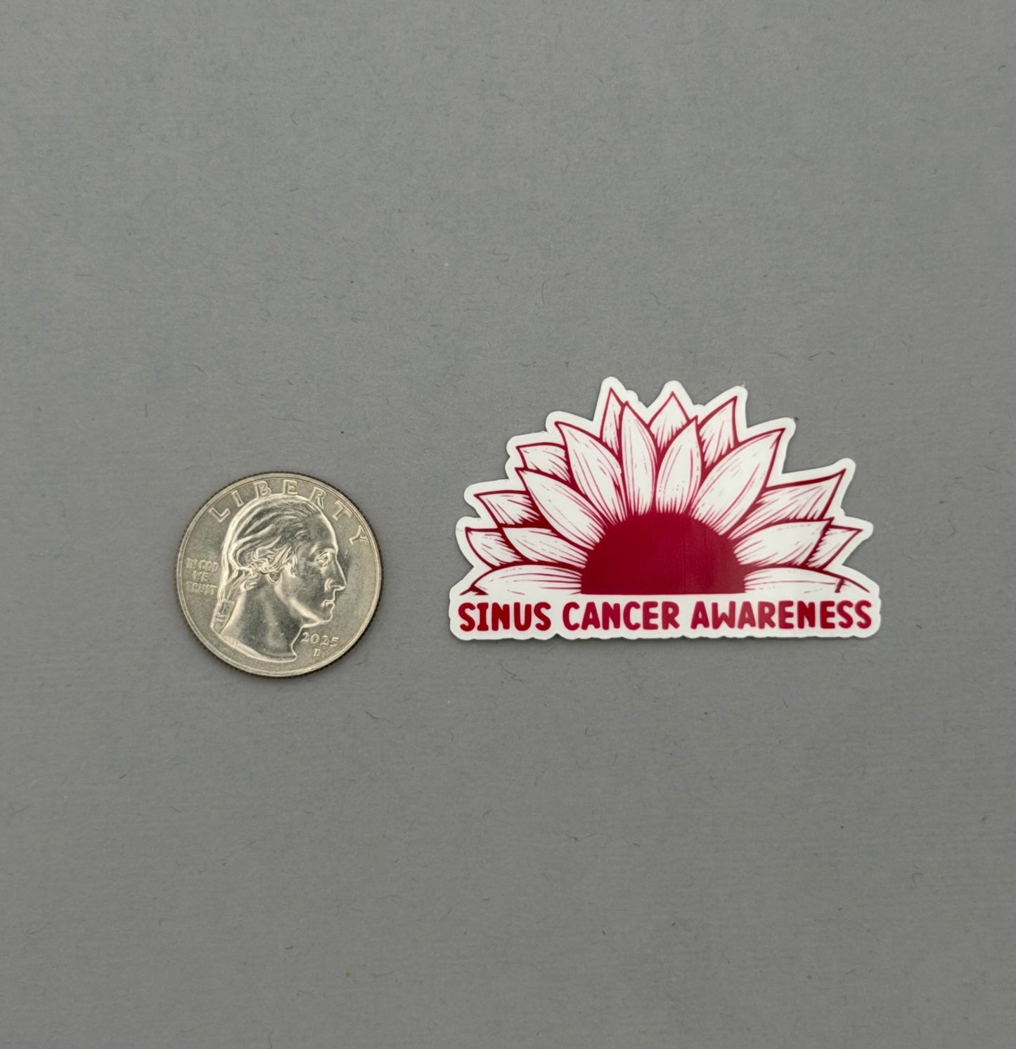 Sinus Cancer Awareness Sunflower Sticker