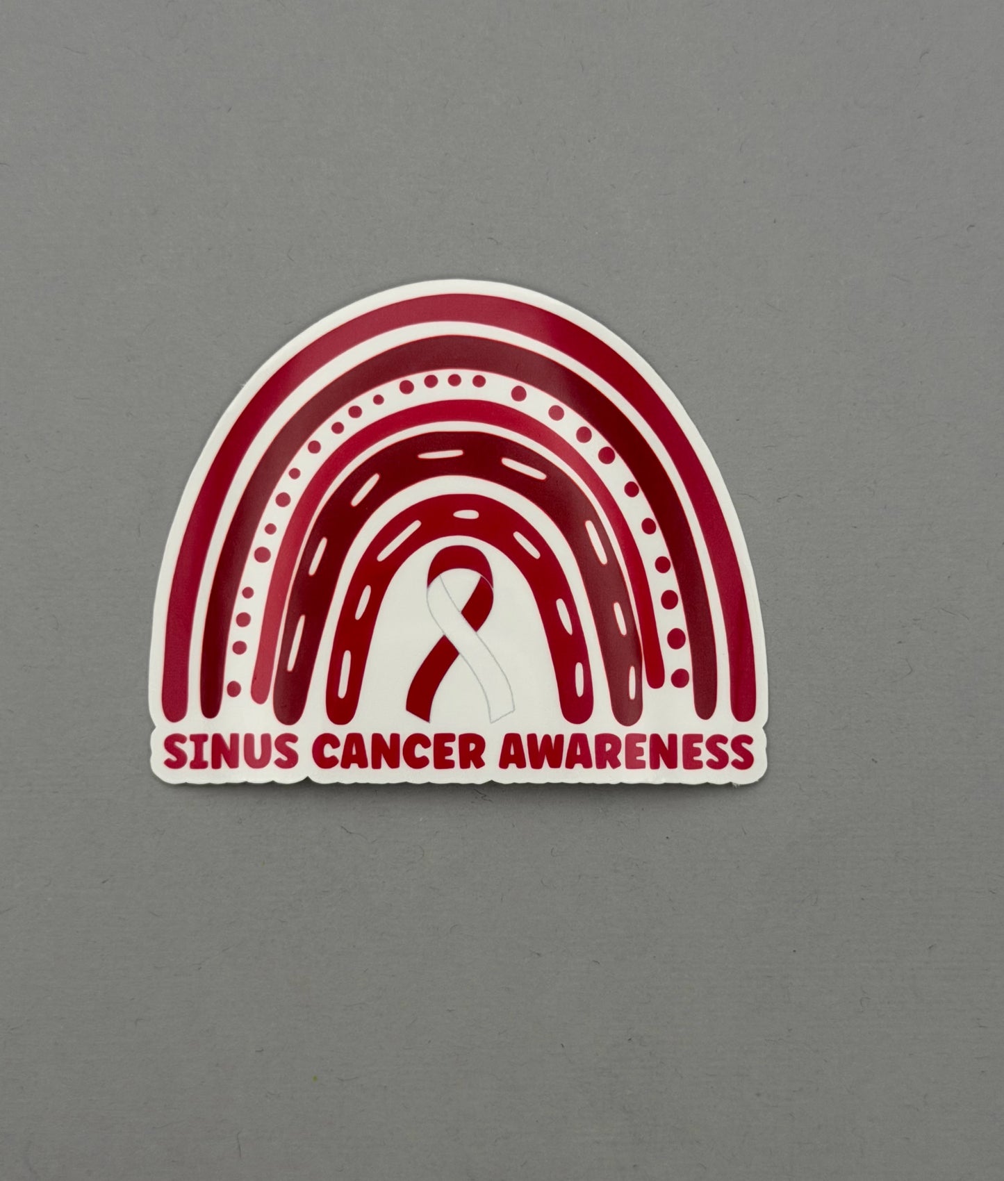Sinus Cancer Awareness Rainbow Sticker