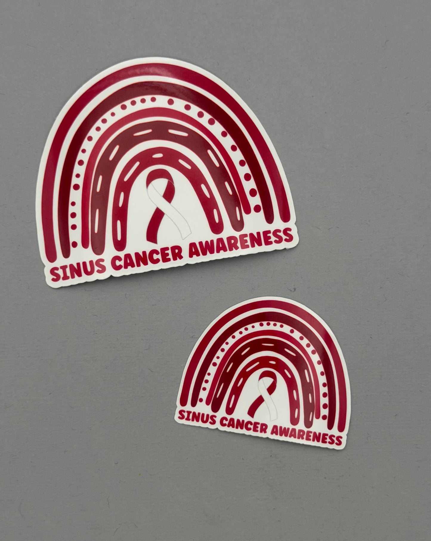 Sinus Cancer Awareness Rainbow Sticker