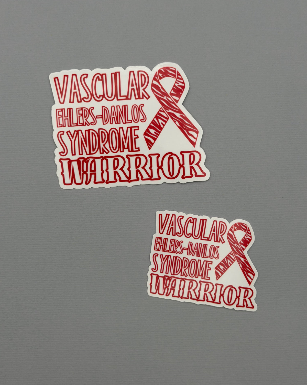 Vascular Ehlers–Danlos syndrome Warrior with Ribbon Sticker or Magnet