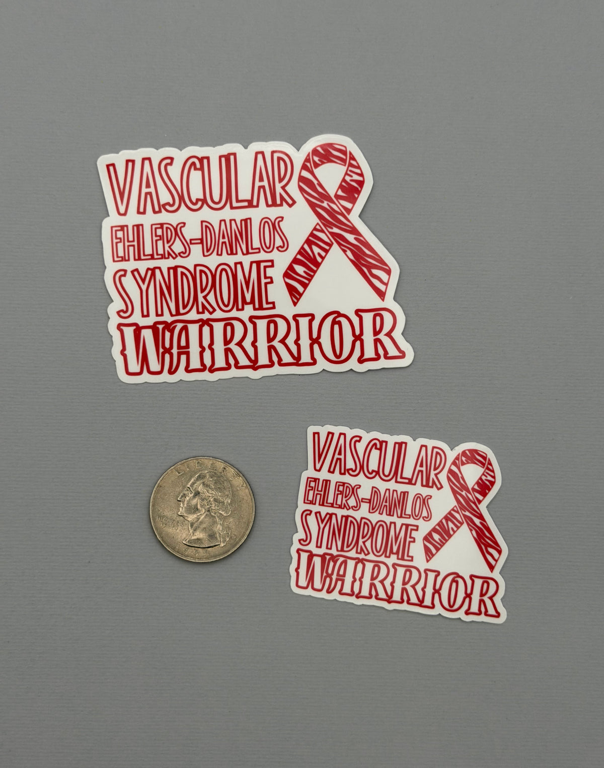 Vascular Ehlers–Danlos syndrome Warrior with Ribbon Sticker or Magnet