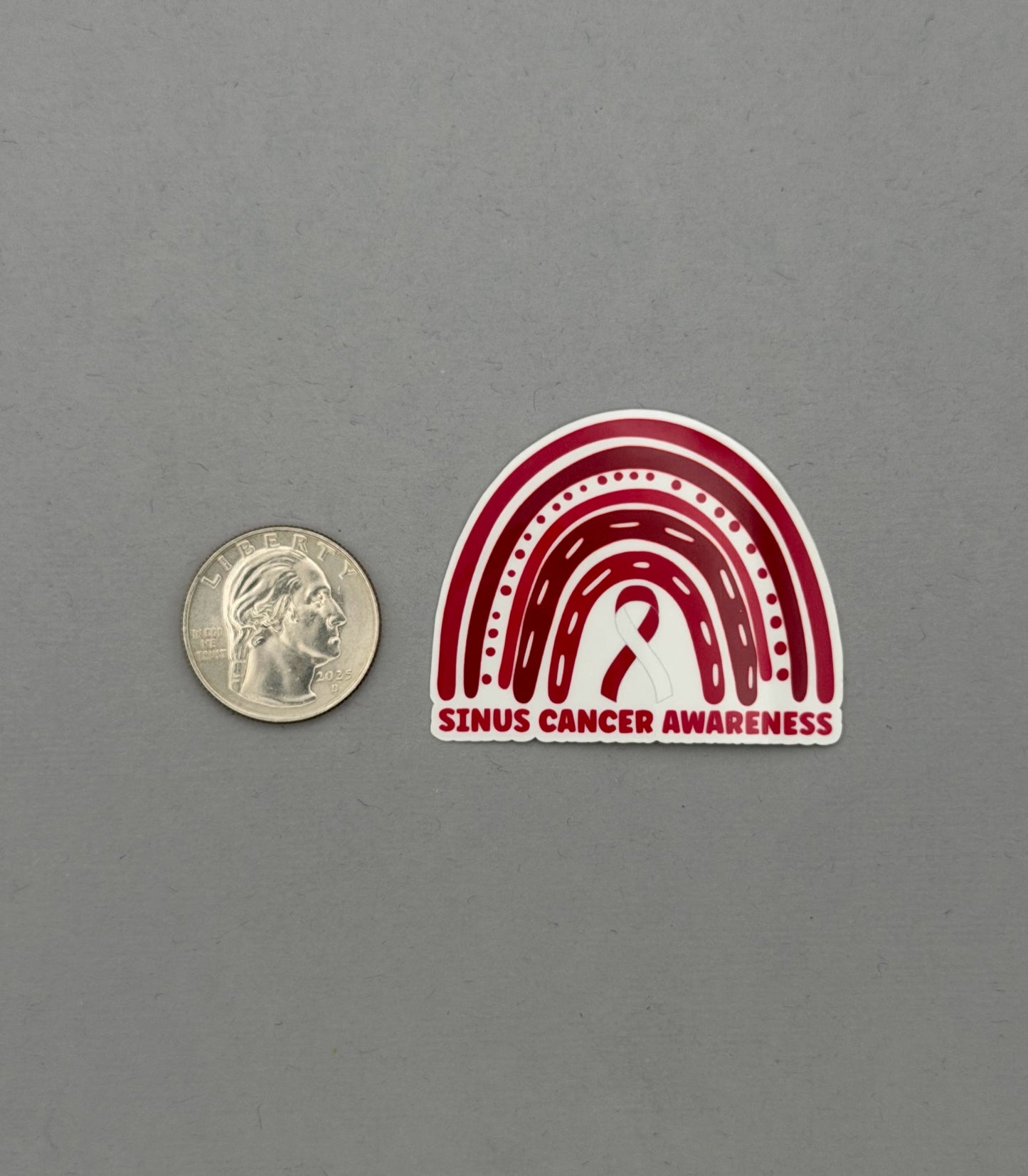 Sinus Cancer Awareness Rainbow Sticker