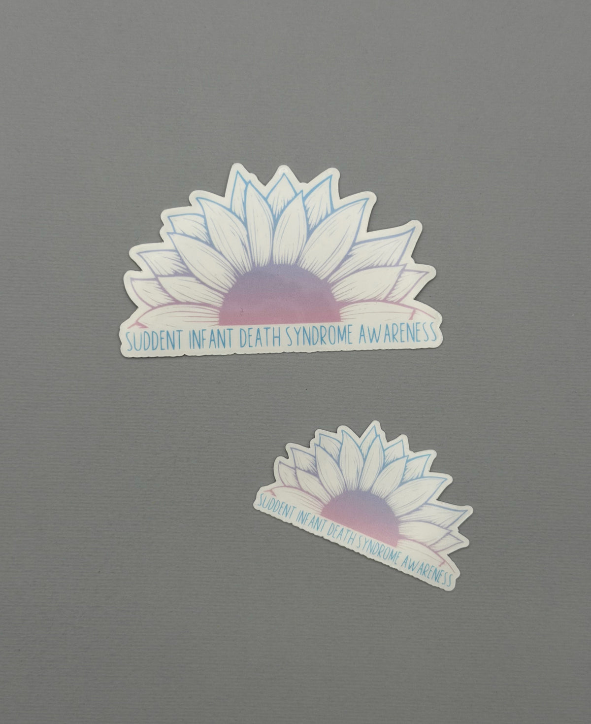 Sudden Infant Death Syndrome Awareness Sunflower Sticker or Magnet