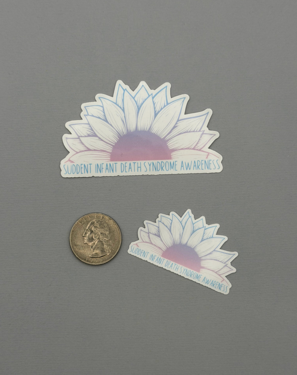Sudden Infant Death Syndrome Awareness Sunflower Sticker or Magnet
