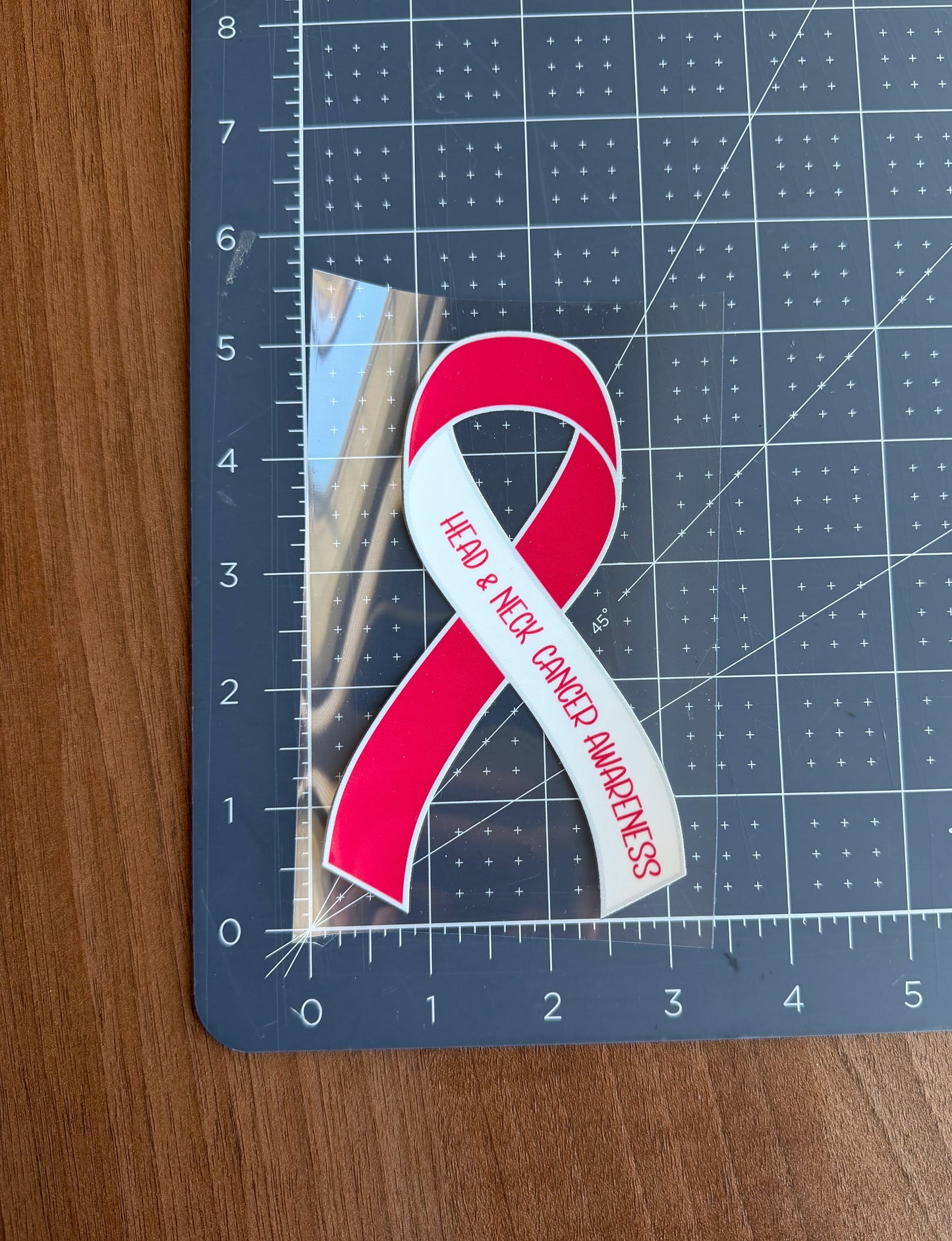 Head & Neck Cancer Awareness Ribbon Car Decal