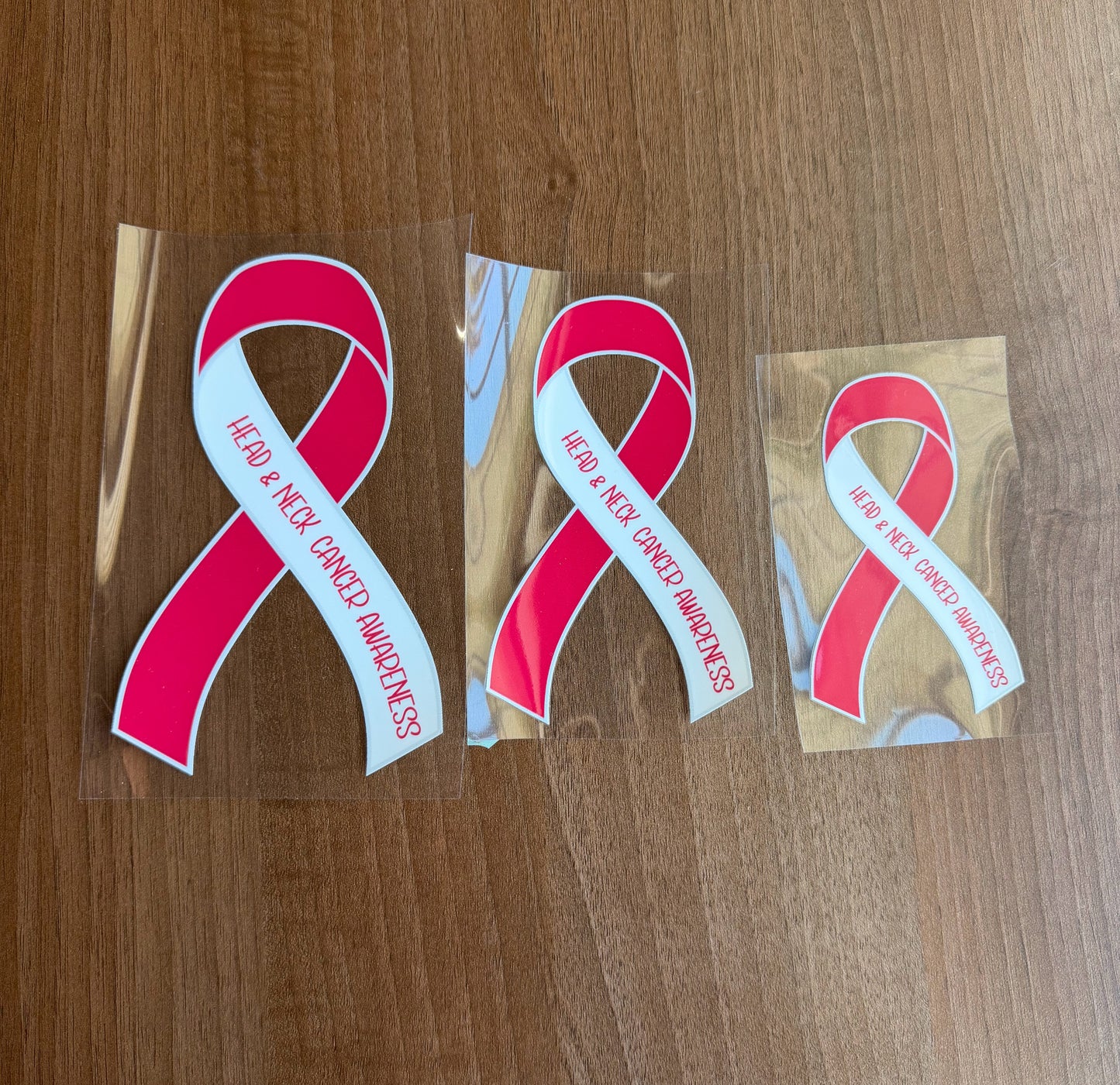 Head & Neck Cancer Awareness Ribbon Car Decal
