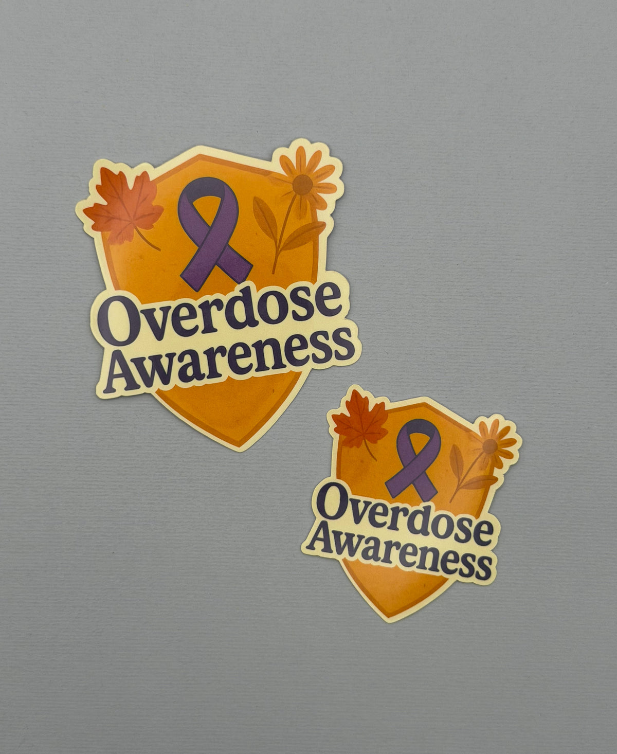Overdose Awareness with Shield Sticker or Magnet