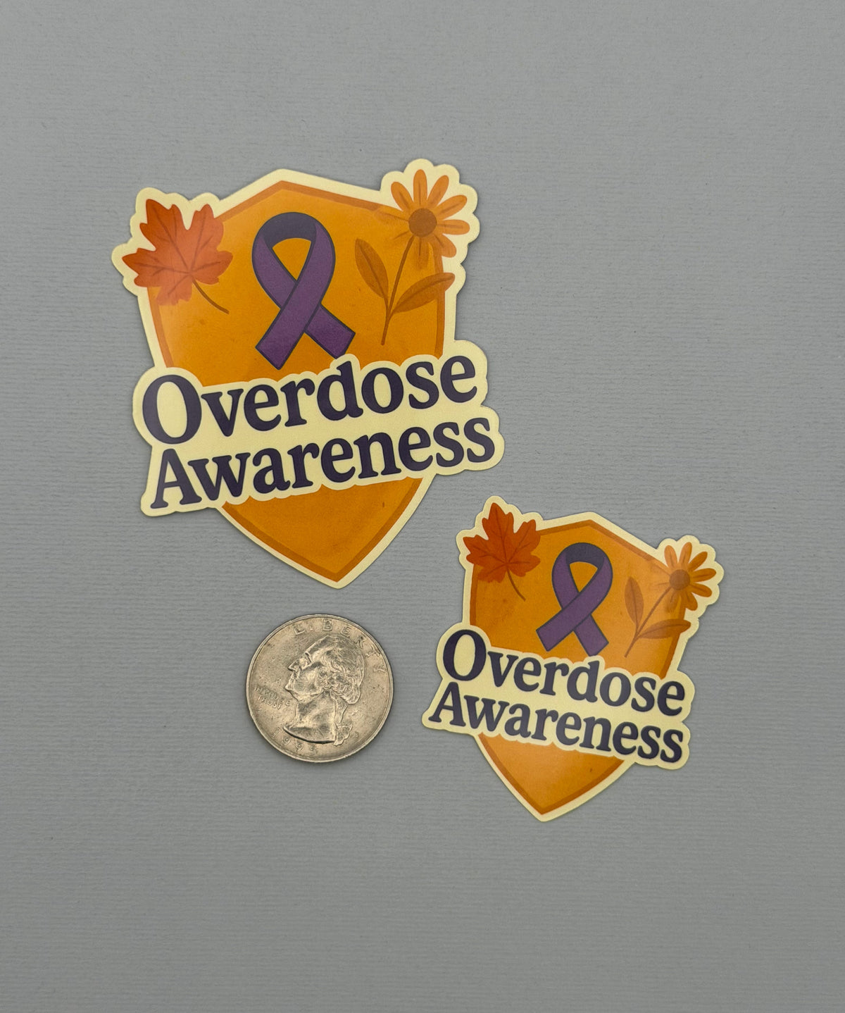 Overdose Awareness with Shield Sticker or Magnet