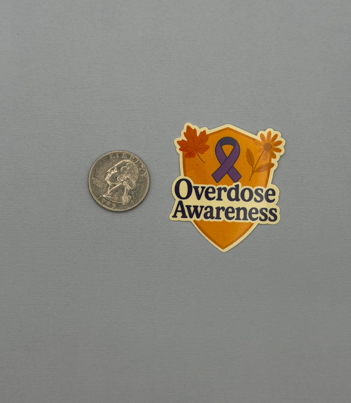 Overdose Awareness with Shield Sticker or Magnet