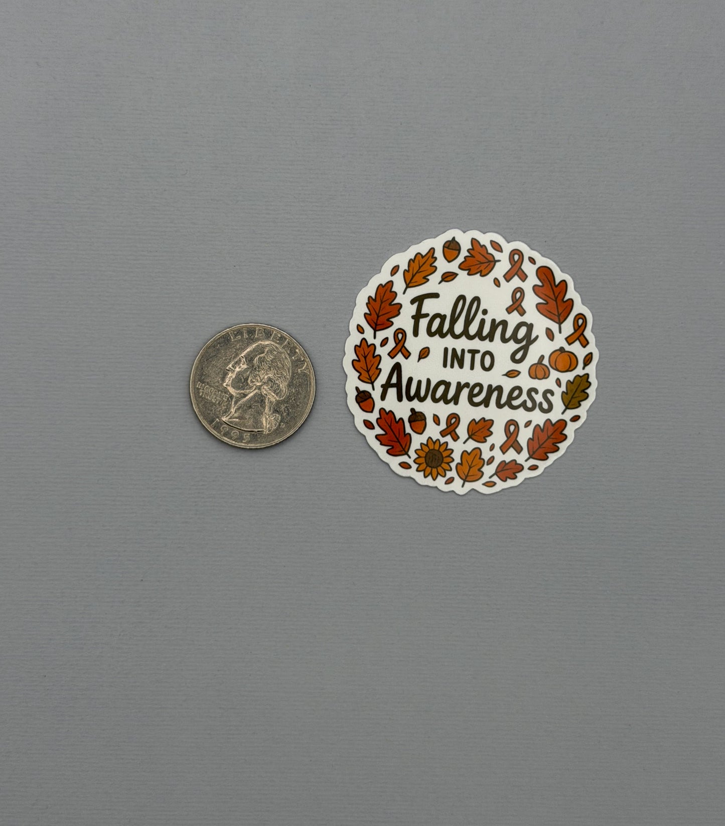 Falling into Awareness Fall Sticker or Magnet
