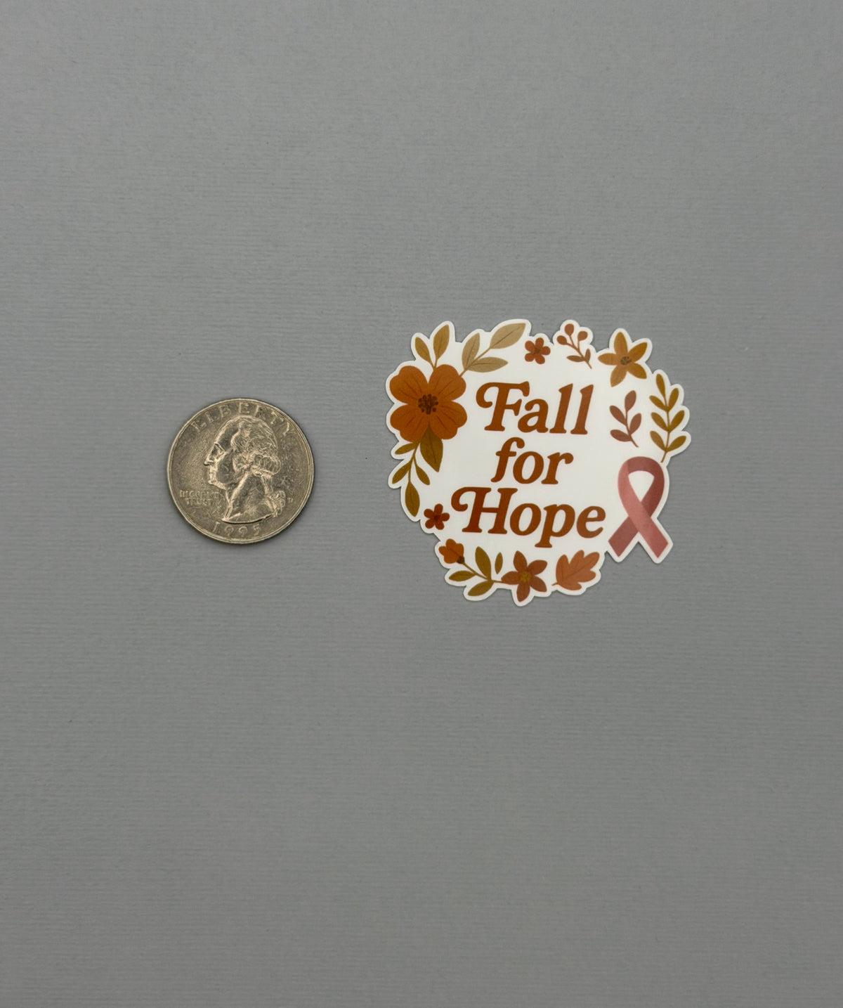 Fall For Hope Breast Cancer Awareness Sticker or Magnet