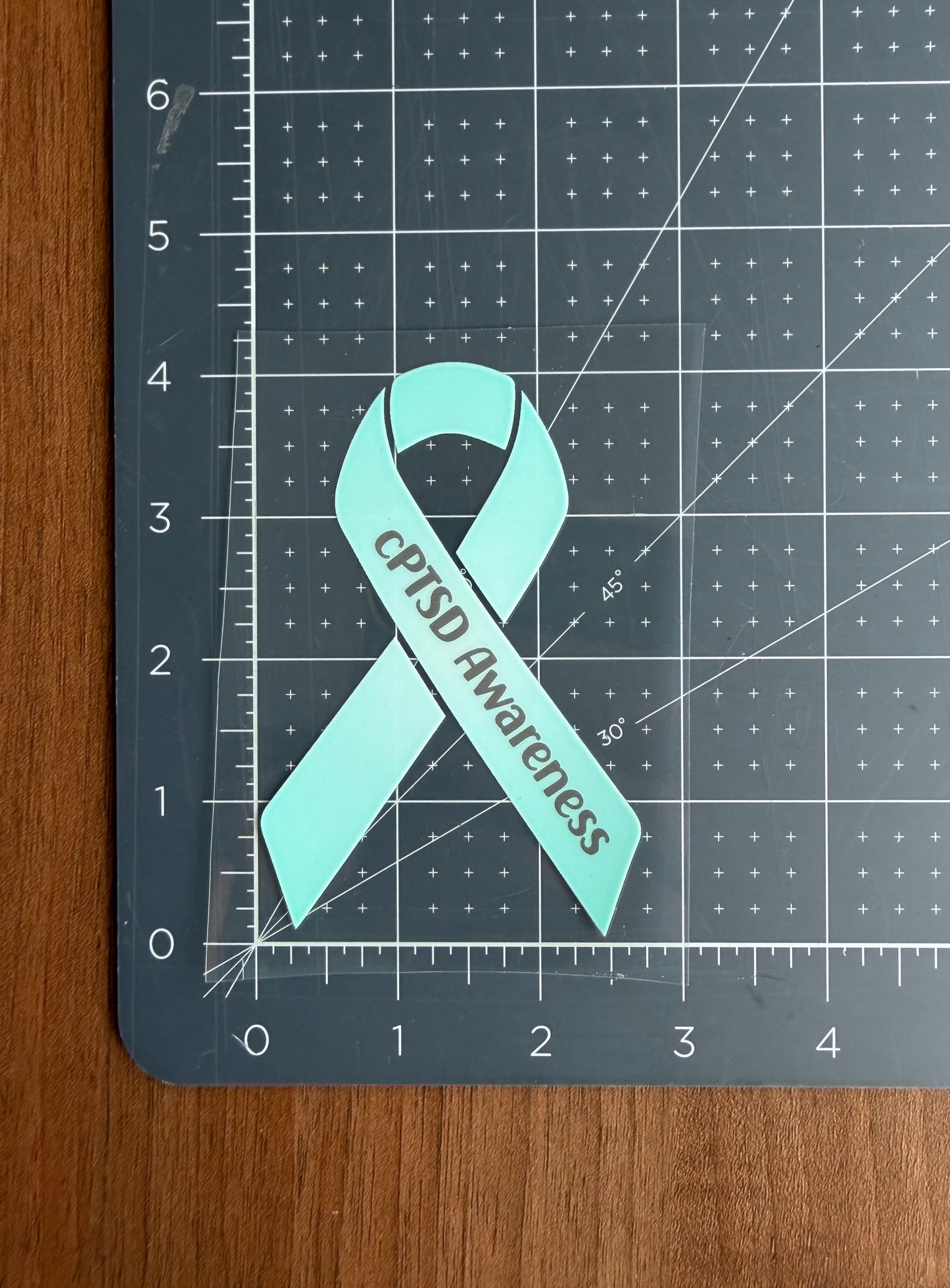 cPTSD Awareness Ribbon Car Decal | Complex Post-Traumatic Stress Disorder