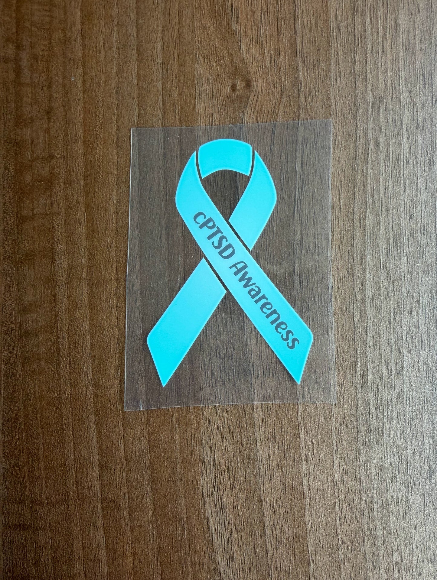 cPTSD Awareness Ribbon Car Decal | Complex Post-Traumatic Stress Disorder