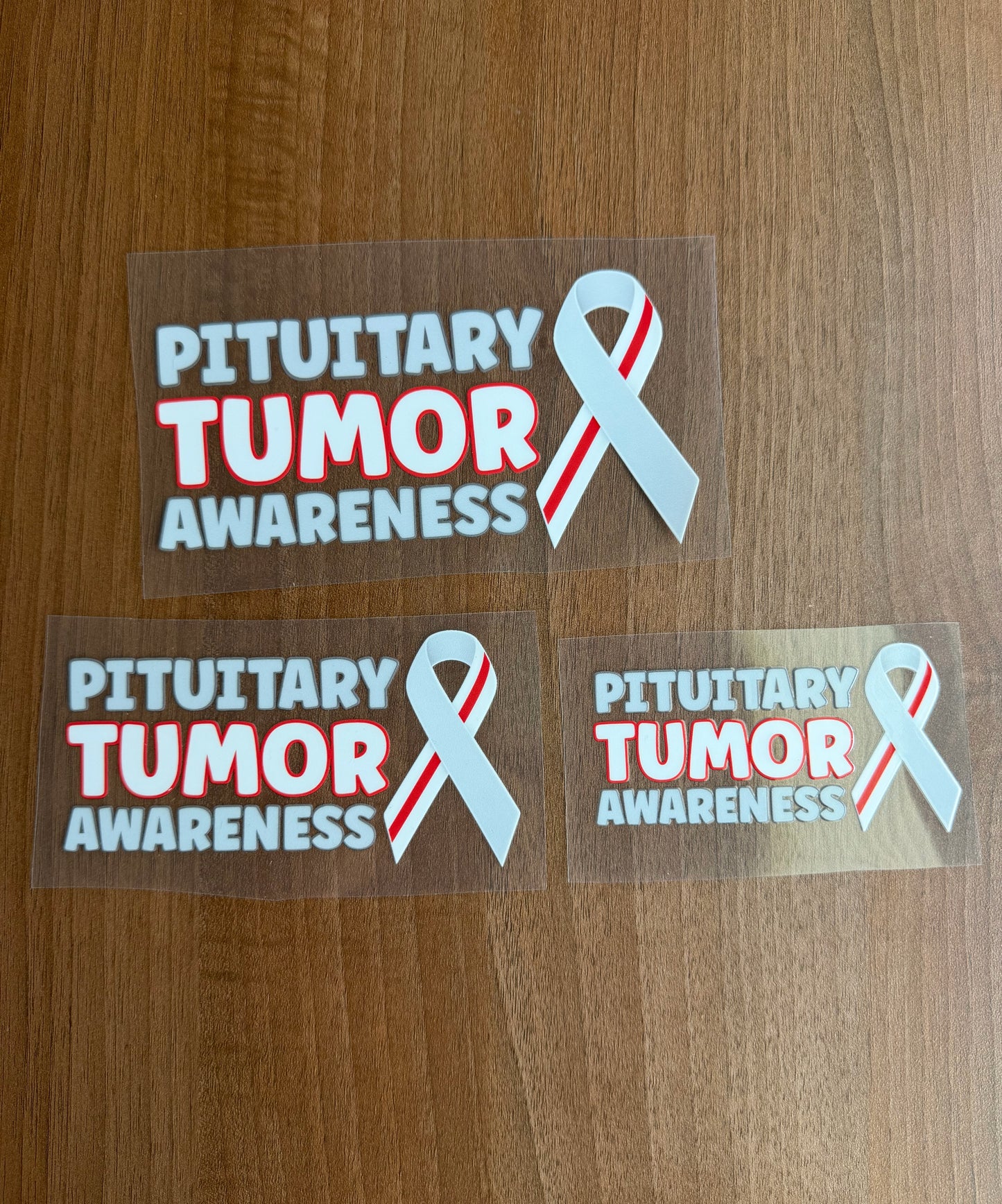 Pituitary Tumor Awareness with Ribbon Car Decal