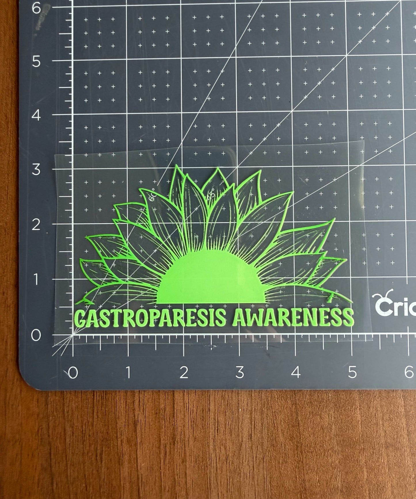 Gastroparesis Awareness Sunflower Car Decal