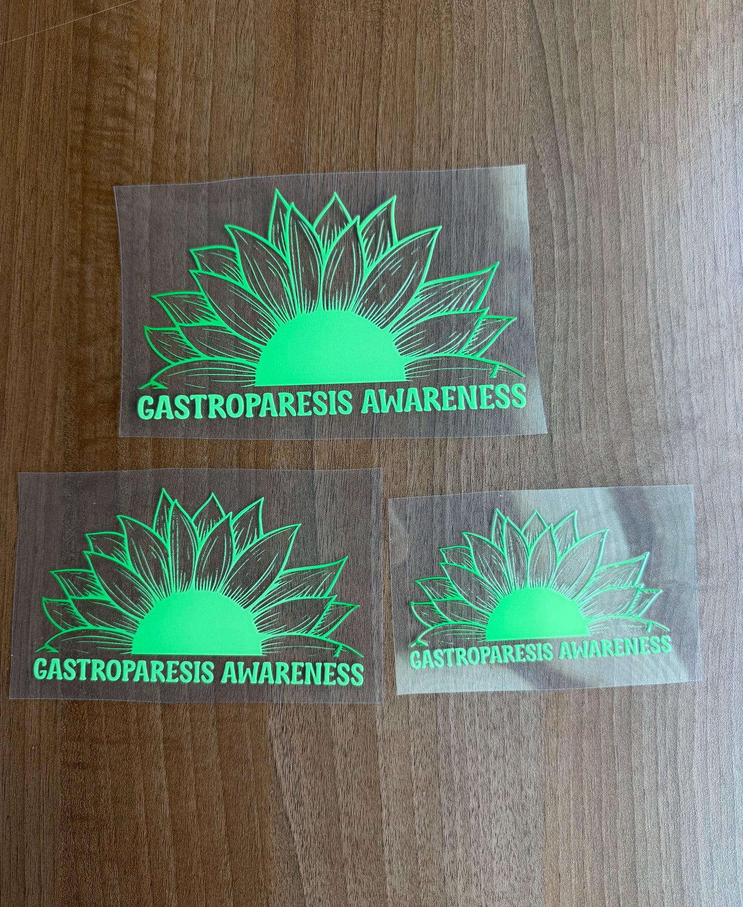Gastroparesis Awareness Sunflower Car Decal