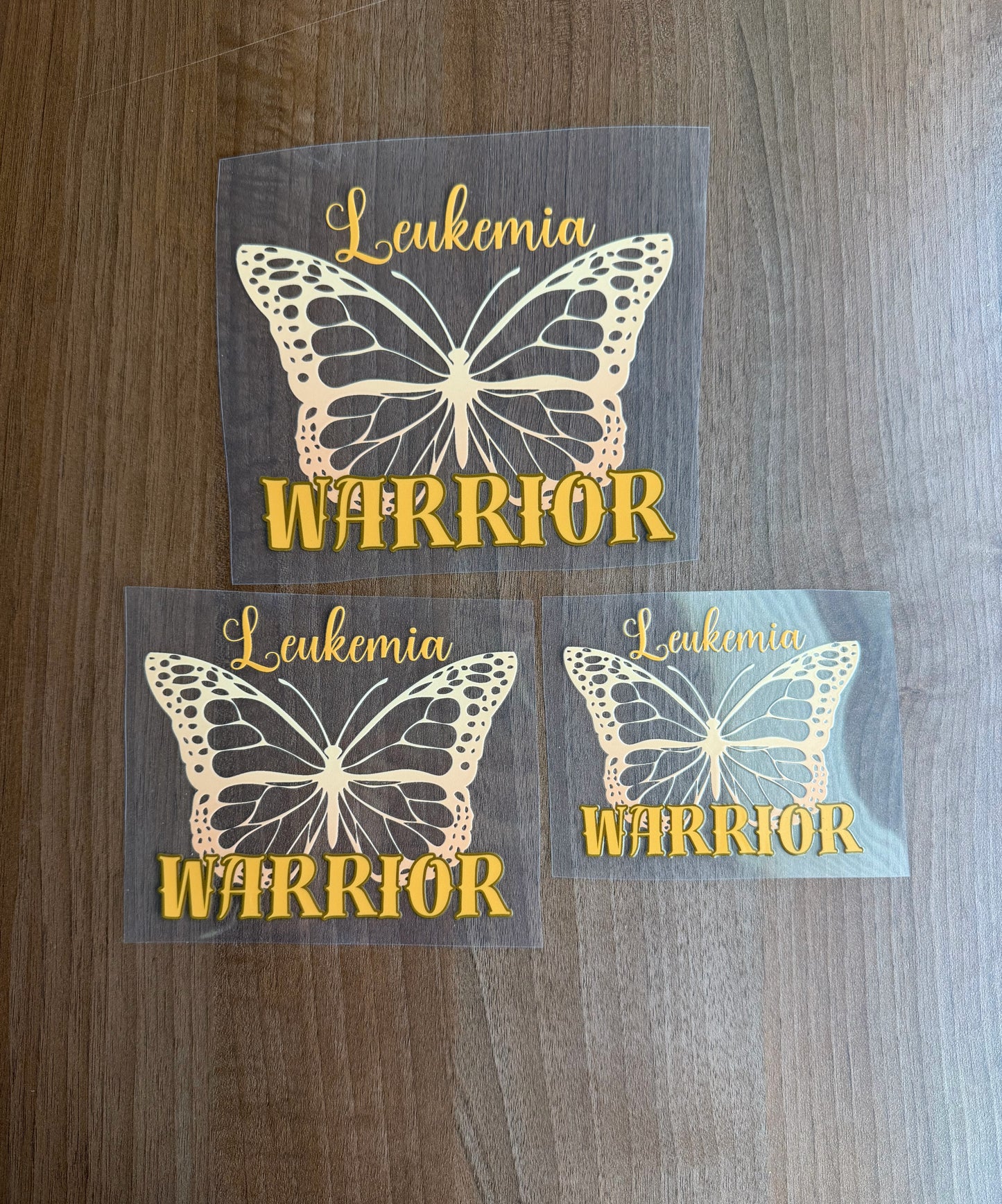 Leukemia Warrior Butterfly Car Decal