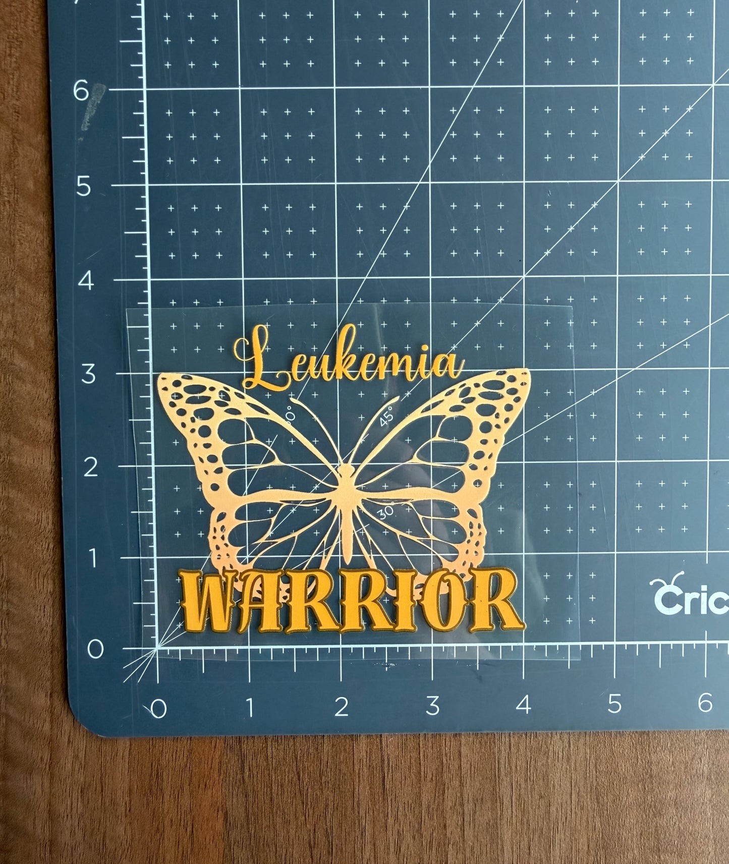Leukemia Warrior Butterfly Car Decal