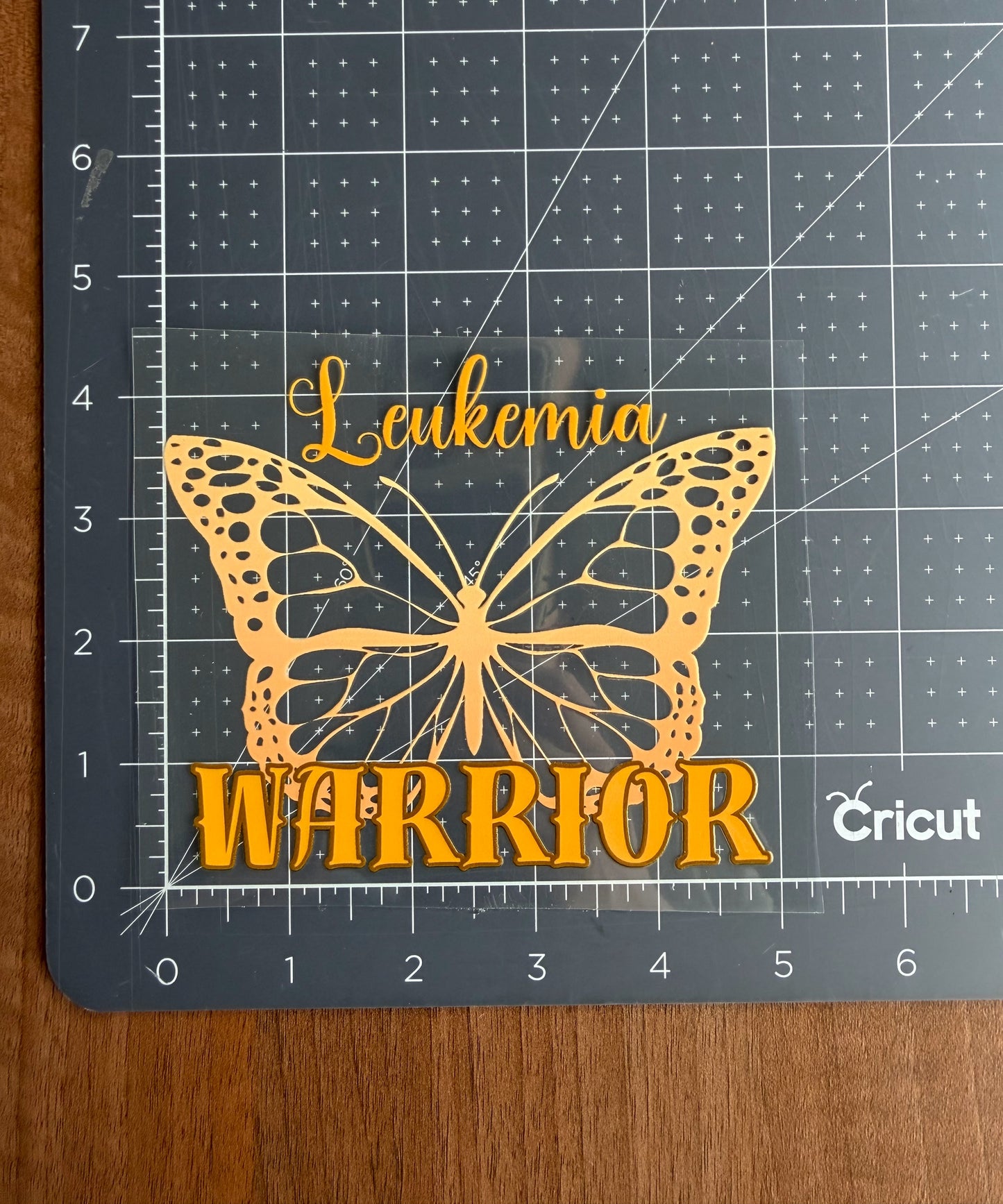 Leukemia Warrior Butterfly Car Decal