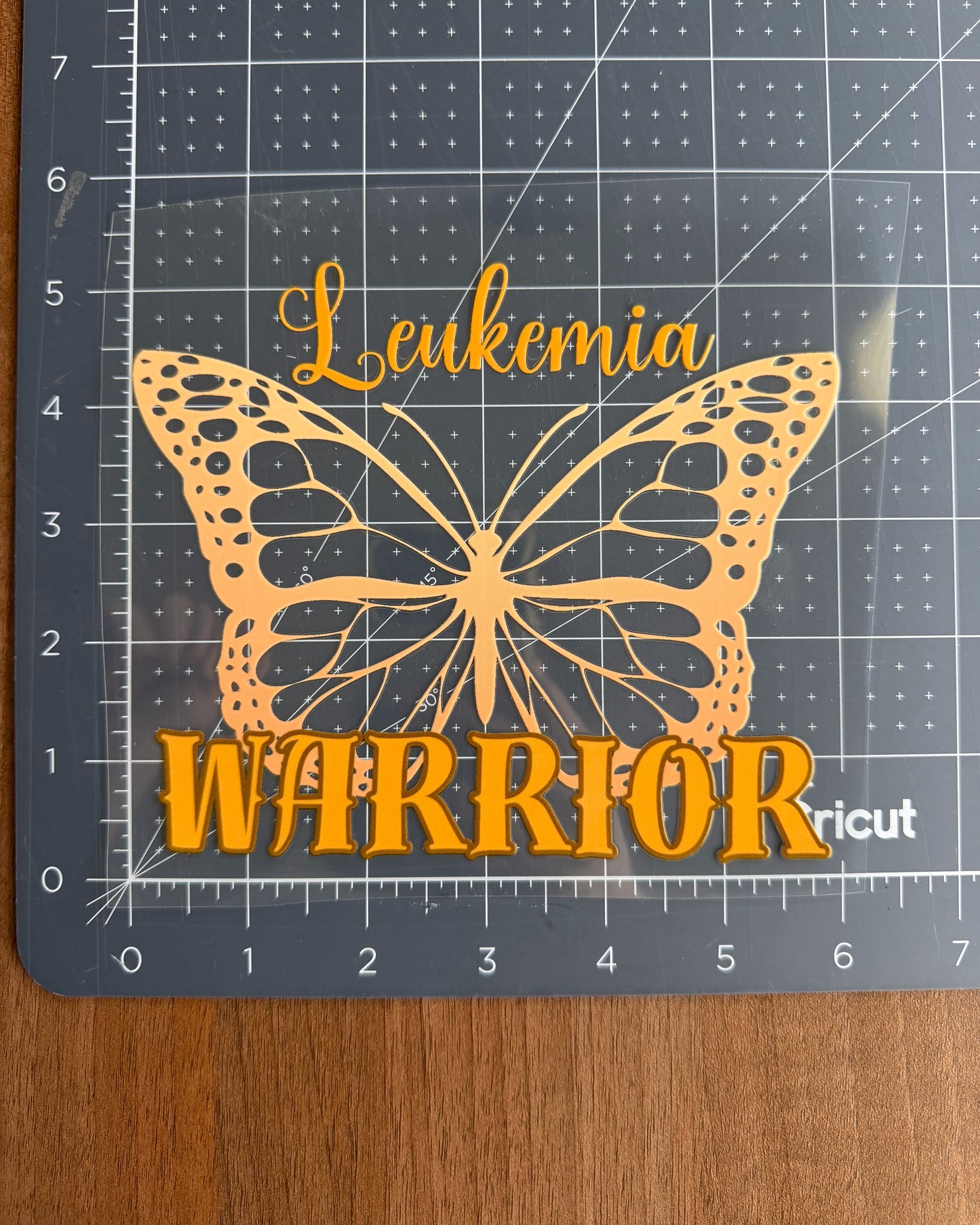 Leukemia Warrior Butterfly Car Decal