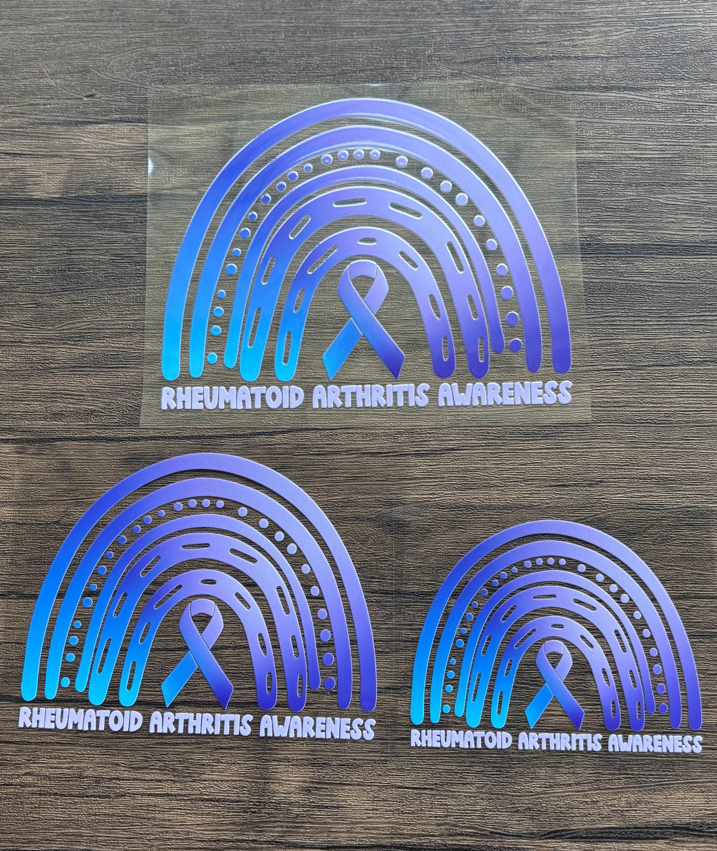 Rheumatoid Arthritis Awareness Rainbow Car Decal