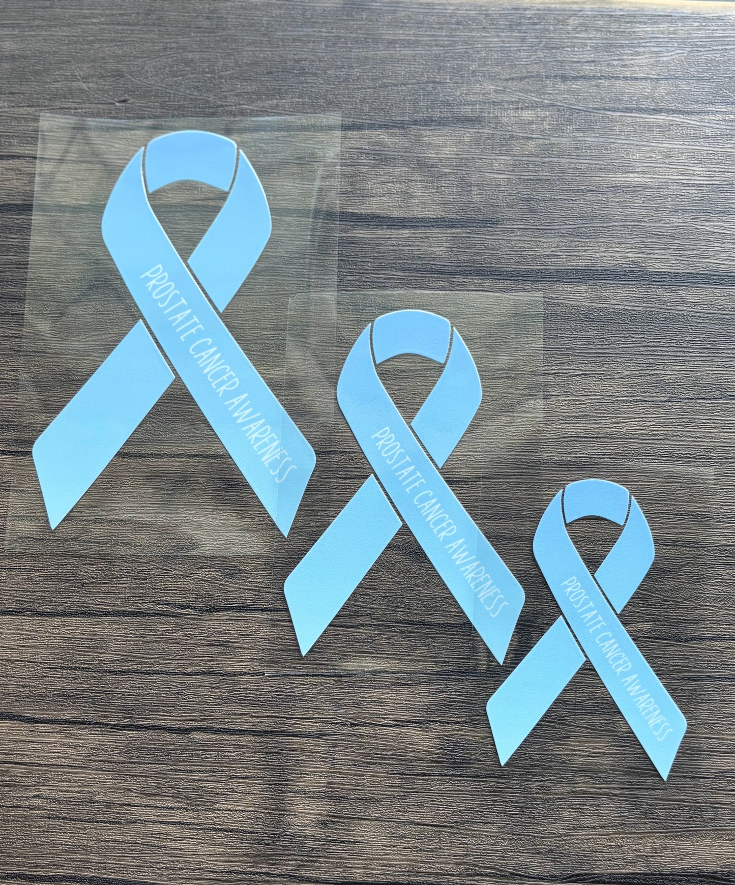 Prostate Cancer Awareness Ribbon Car Decal
