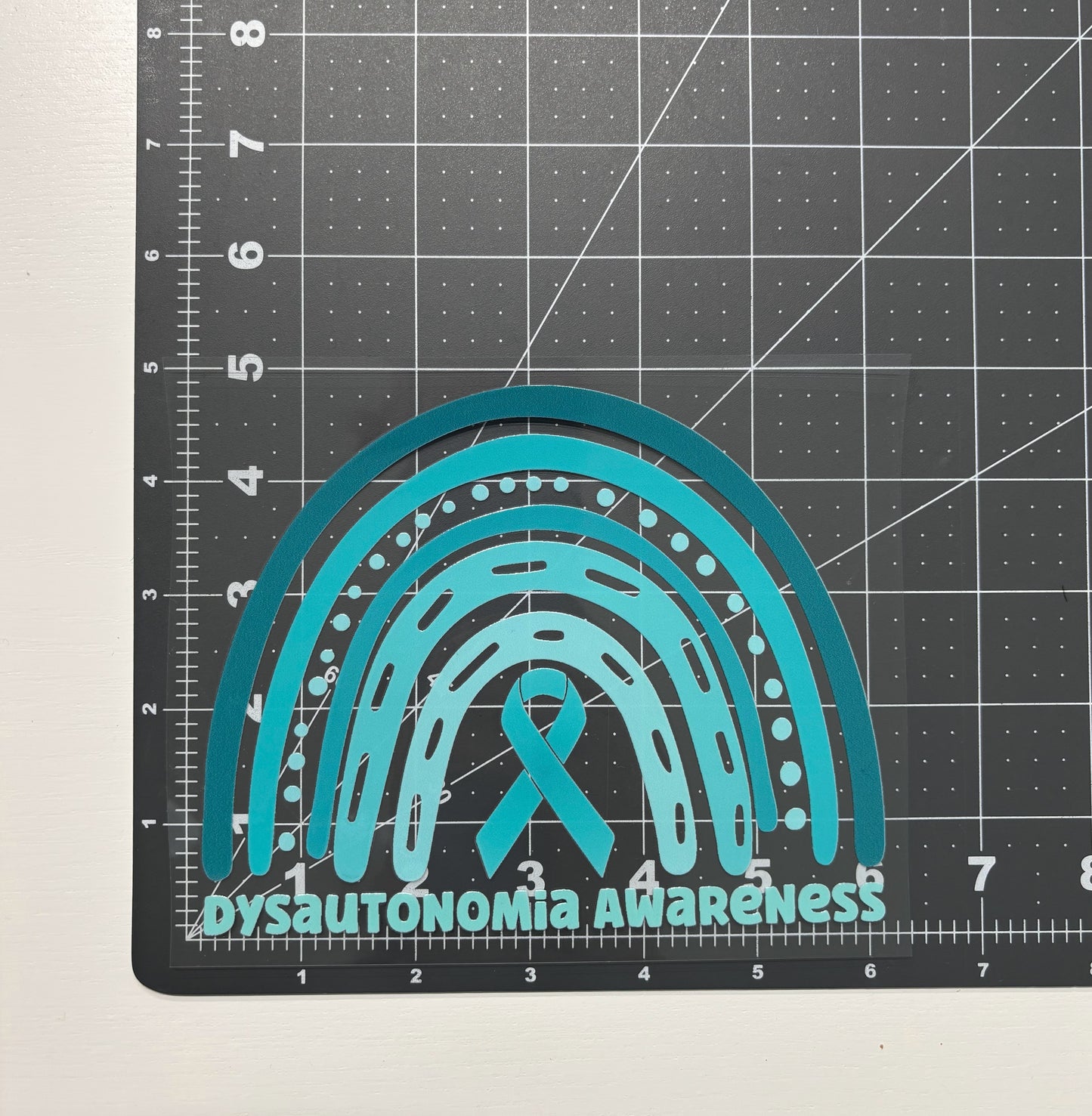 Dysautonomia Awareness Rainbow Car Decal