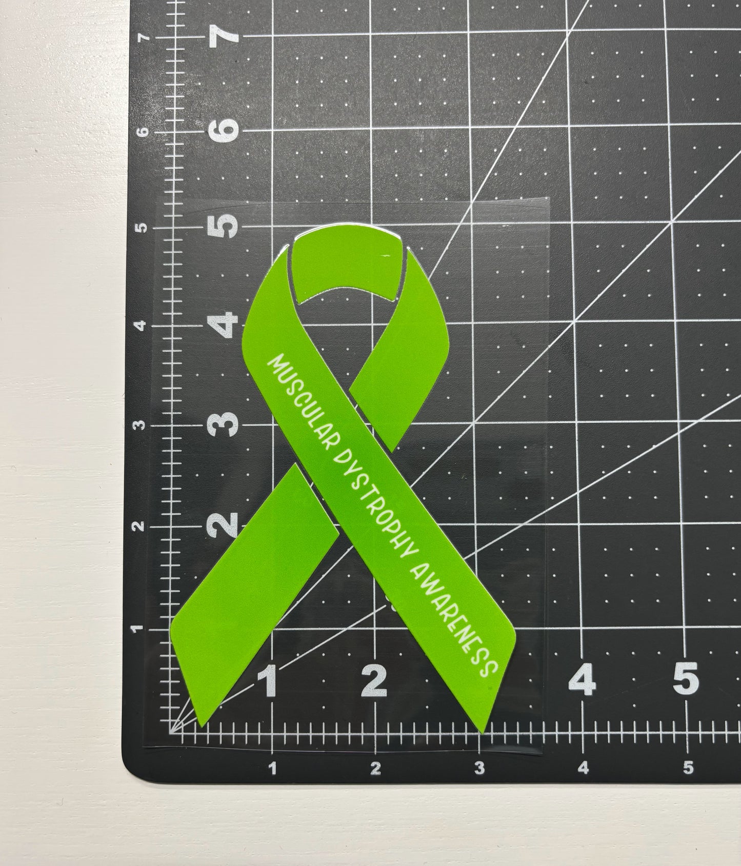 Muscular Dystrophy Awareness Ribbon Car Decal